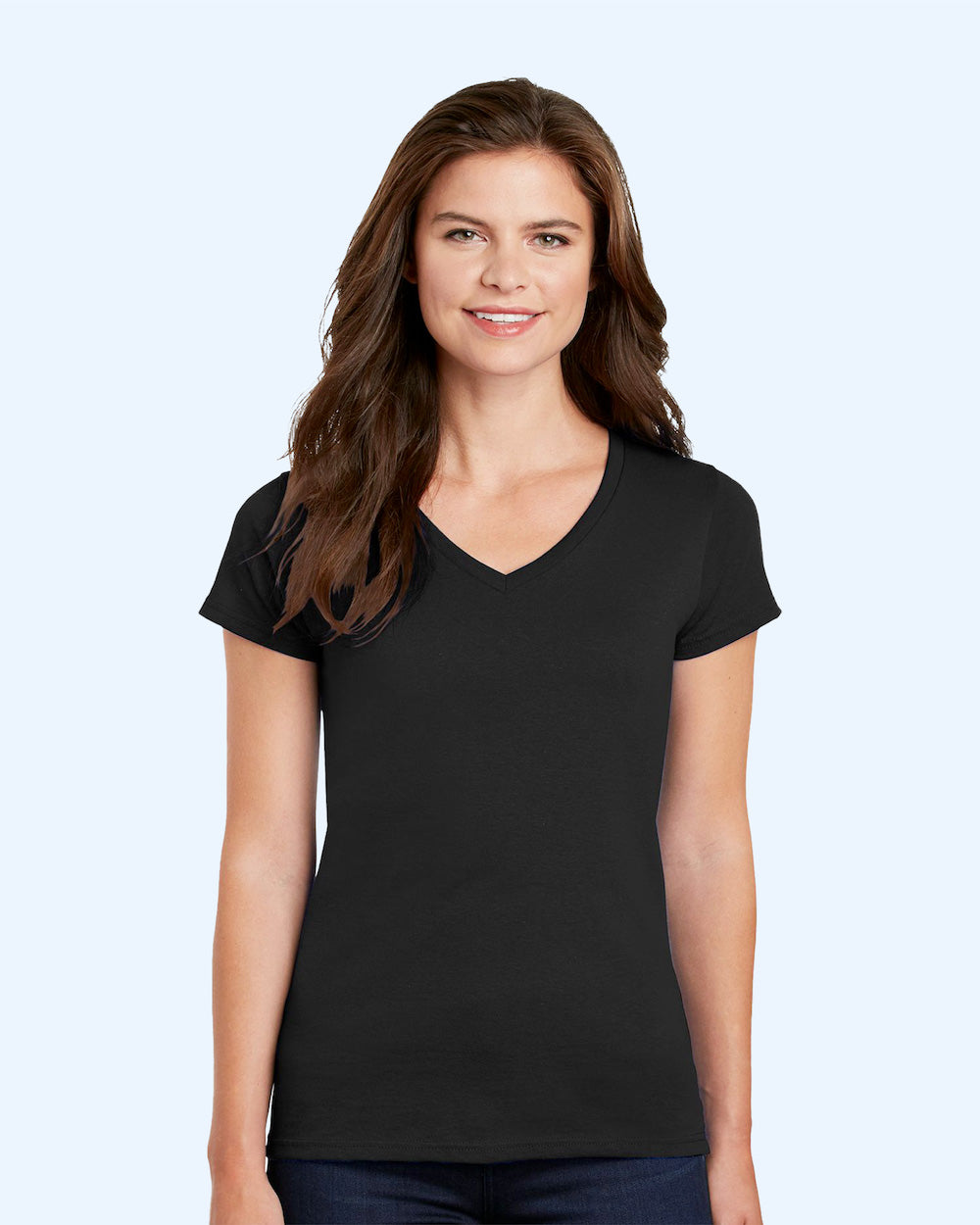 Gildan Heavy Cotton™ Women’s V-Neck T-Shirt - 5V00L