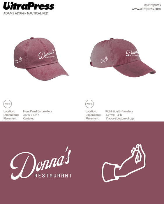 UP-EMB-64452 Donna's Restaurant 72 Min Qty (BULK)