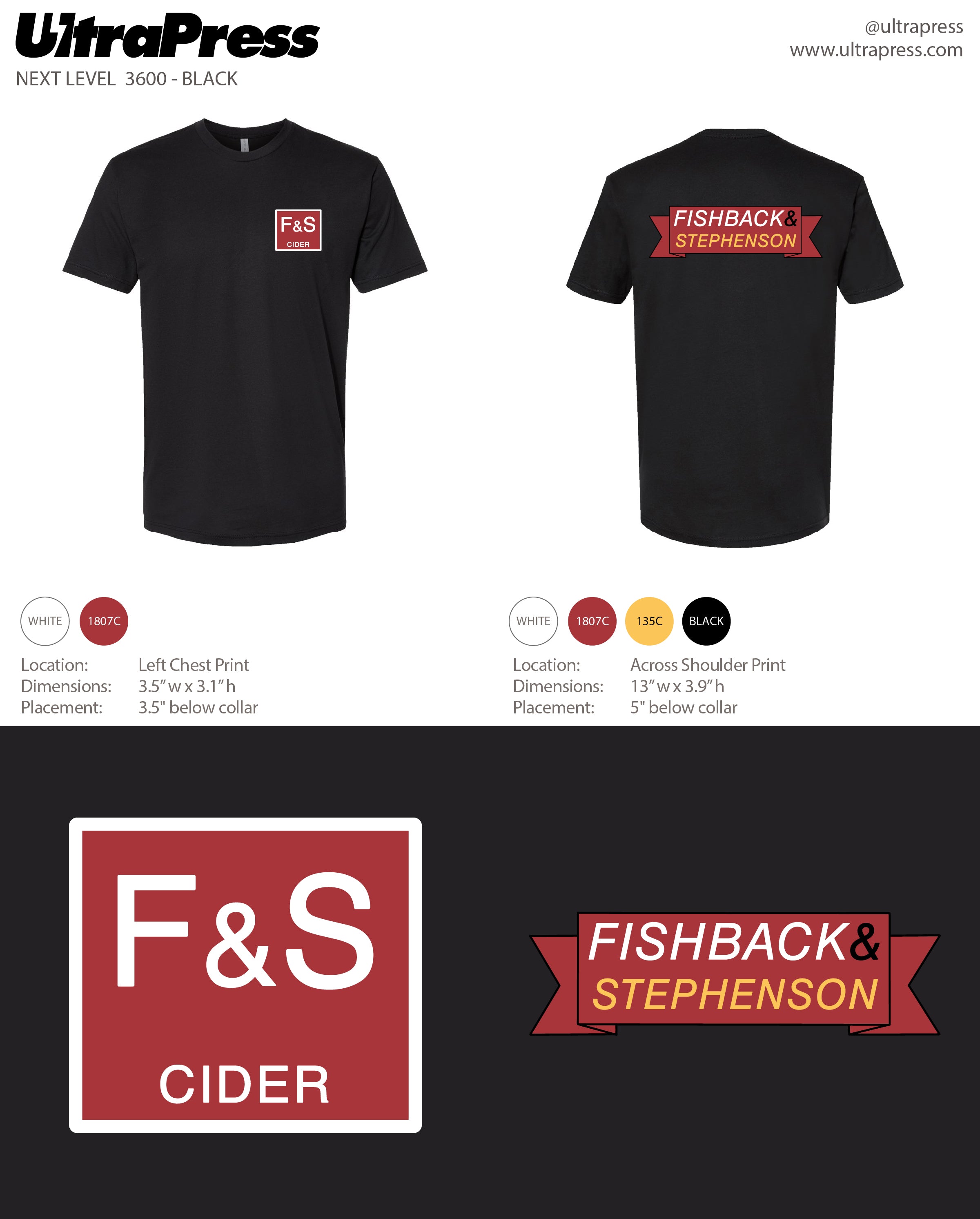 UP-FBS-60014 F&S Cider Logo 72 Min Qty (Bulk)