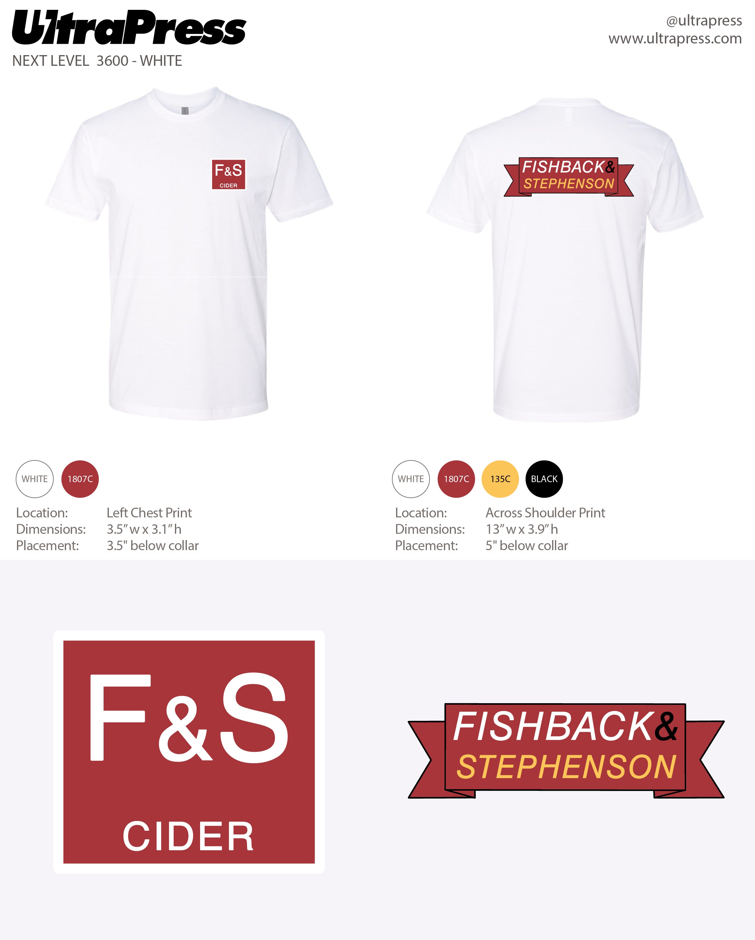 UP-FBS-60014 F&S Cider Logo 72 Min Qty (Bulk)