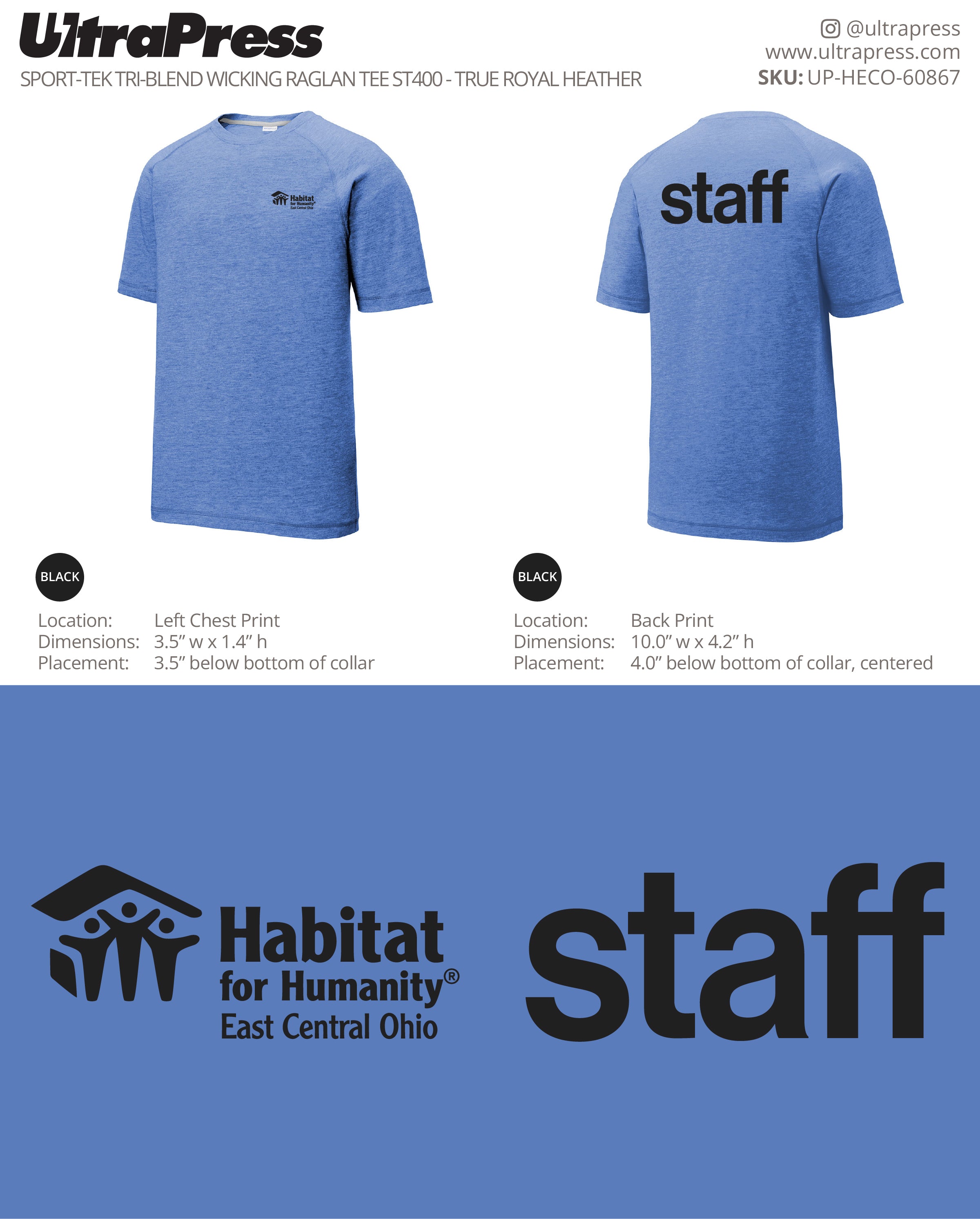 UP-HECO-60867 Construction Crew Shirts - Kevin Miller 48 Min Qty (Bulk)