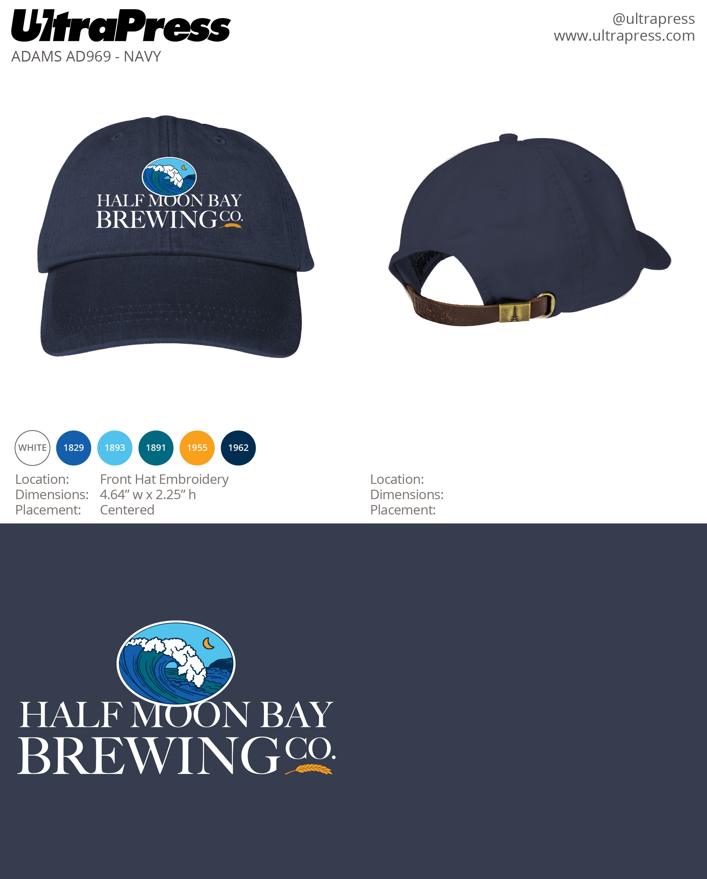 UP-HMB-60291 Embroidered Dad Hat 144 Min Qty (Bulk)