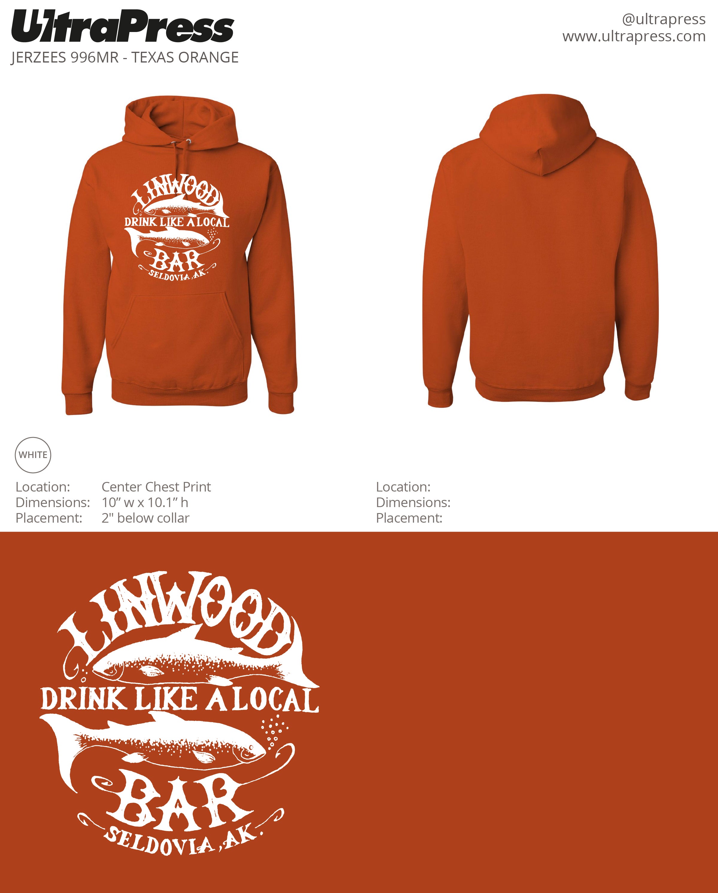 UP-LIN-60680 Linwood Hoodies 48 Min Qty (Bulk)
