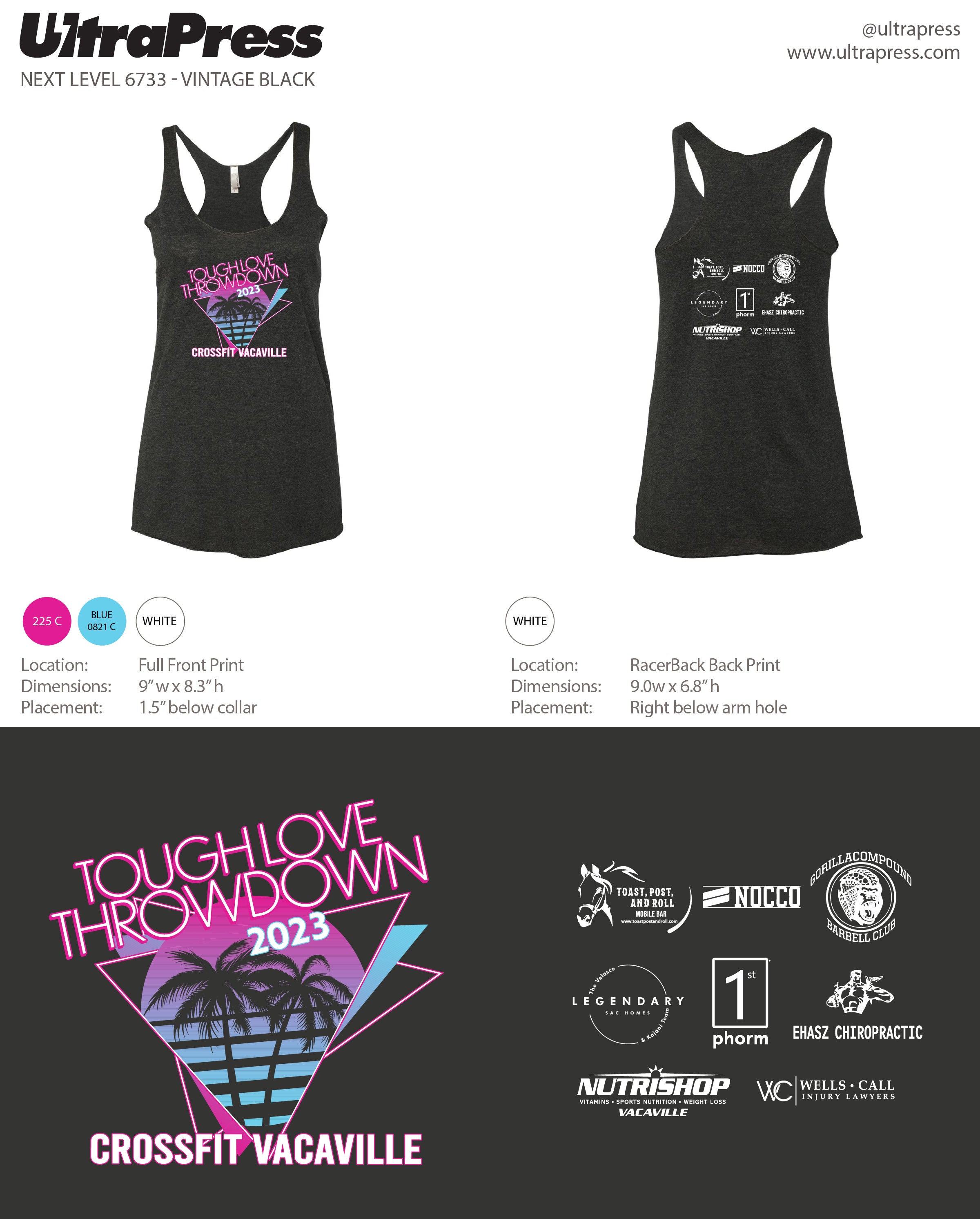 UP-SP-64435 CrossFit Vacaville - Tough Love Throwdown 72 Min Qty (Bulk)