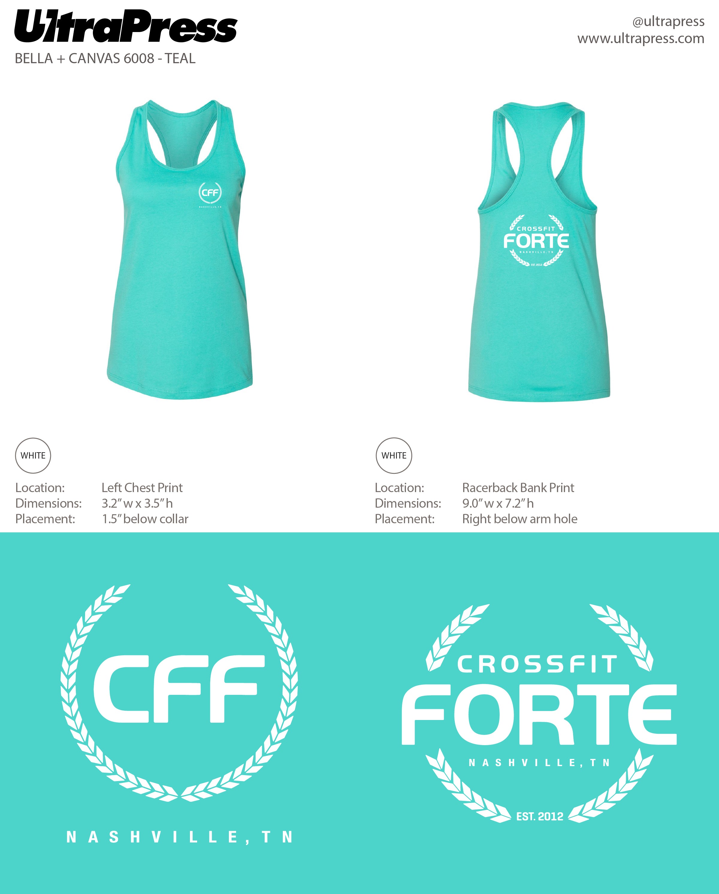 UP-SP-64449 CFF Tanks White Logo 2023 72 Min Qty (Bulk)