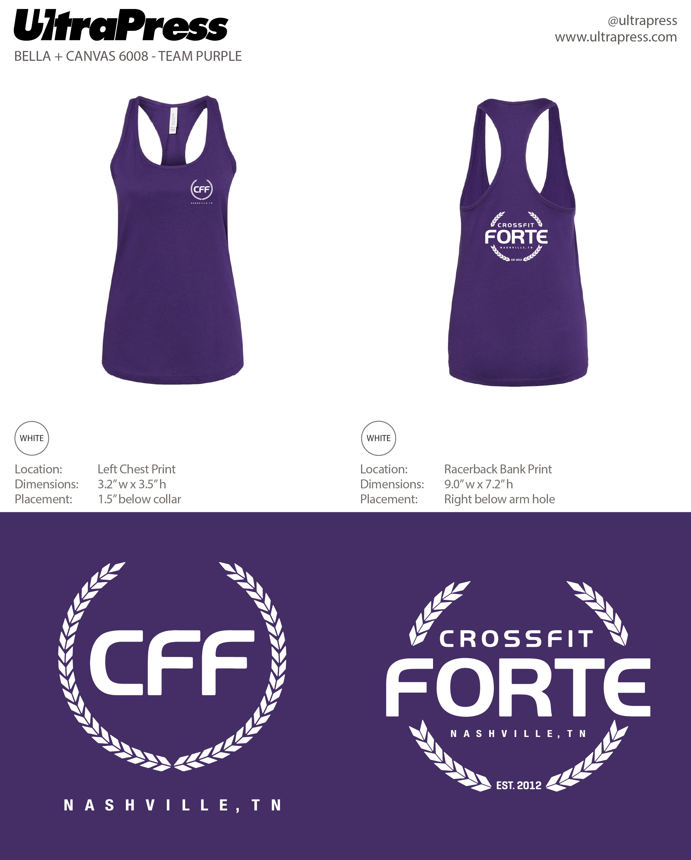 UP-SP-64449 CFF Tanks White Logo 2023 72 Min Qty (Bulk)