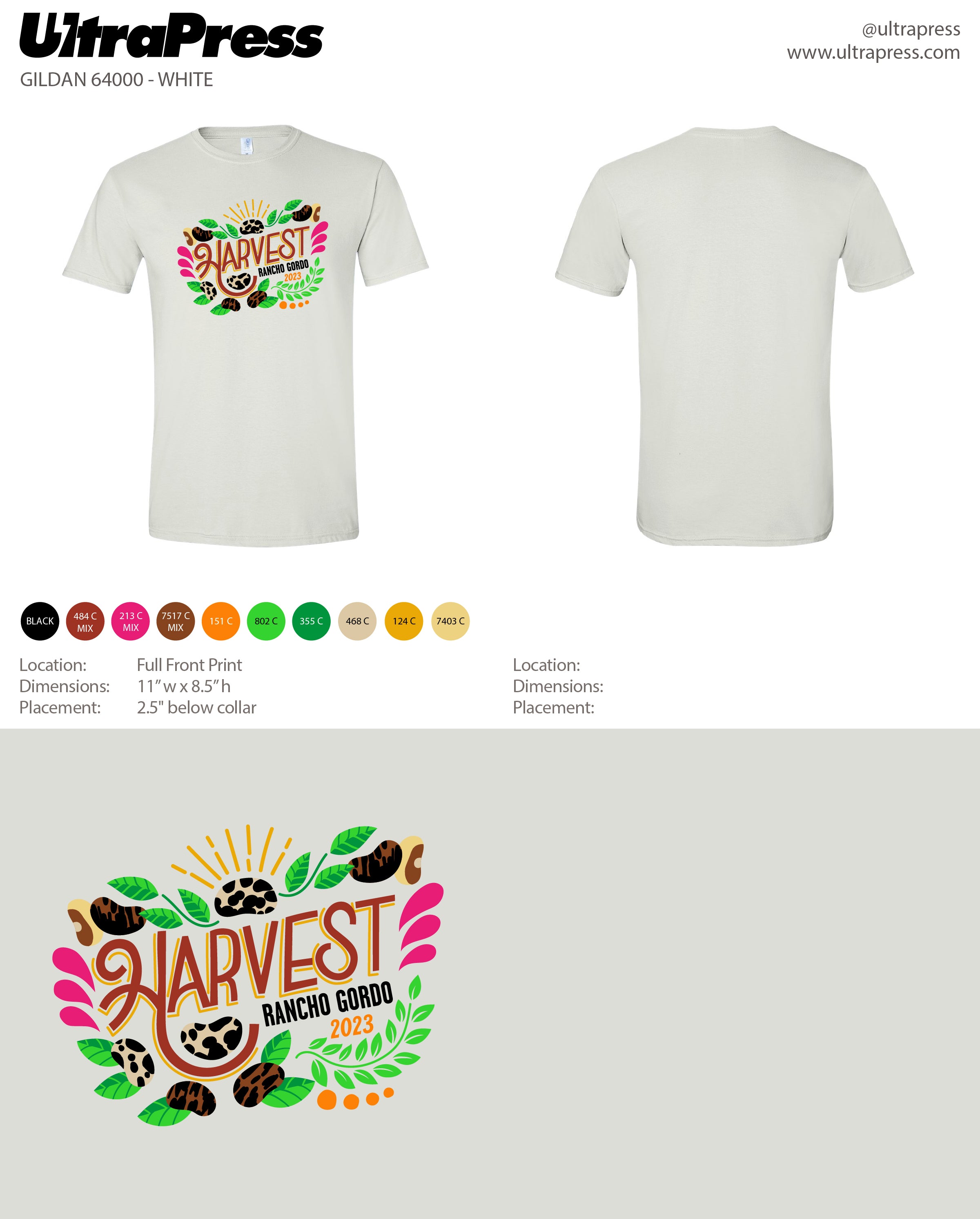 UP-SP-65182 Rancho Gordo Harvest 2.0 2023 288 Min Qty (Bulk)