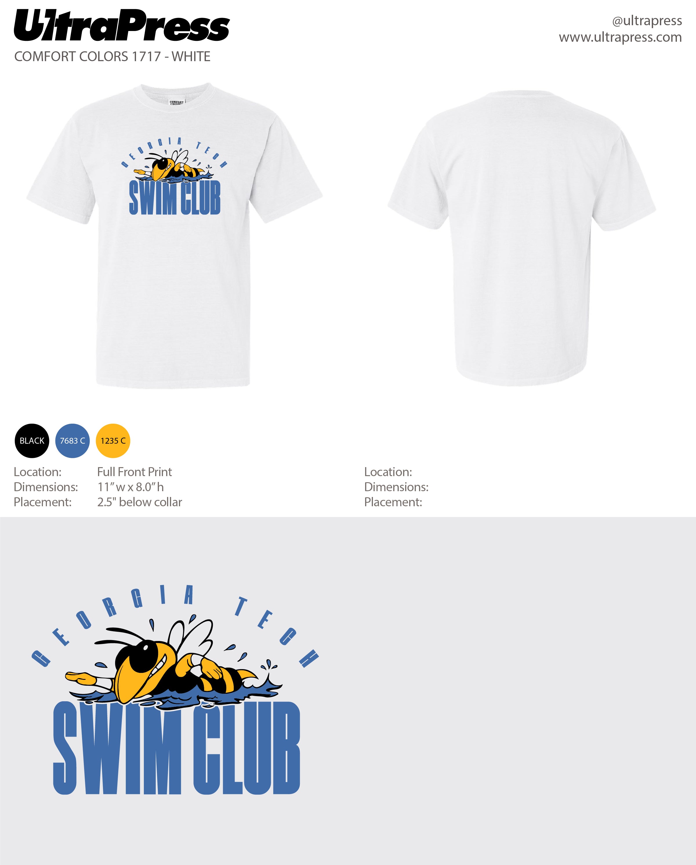 UP-SP-65235 GT Swim Club Merch 2023 144 Min Qty (Bulk)