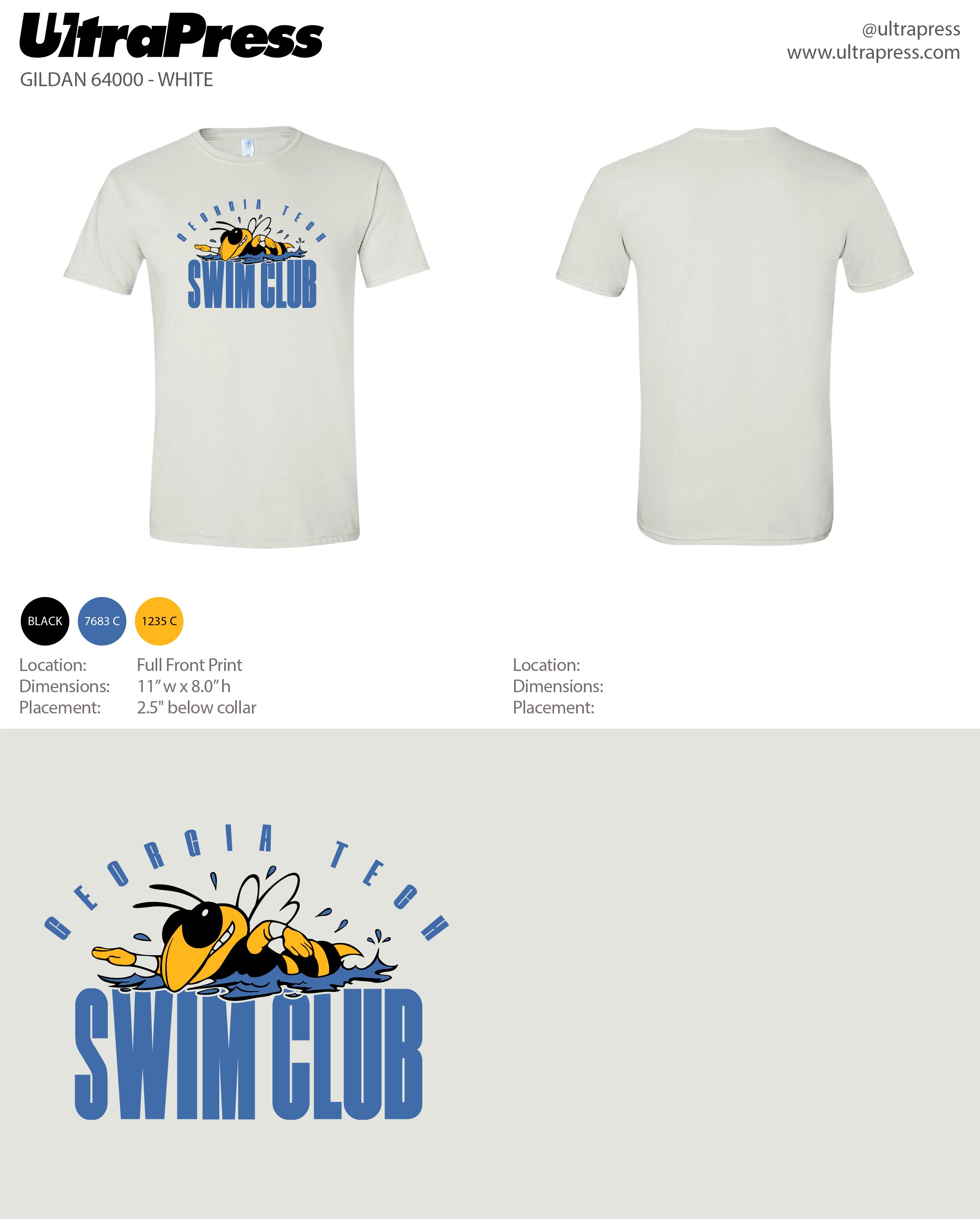 UP-SP-65235 GT Swim Club Merch 2023 144 Min Qty (Bulk)