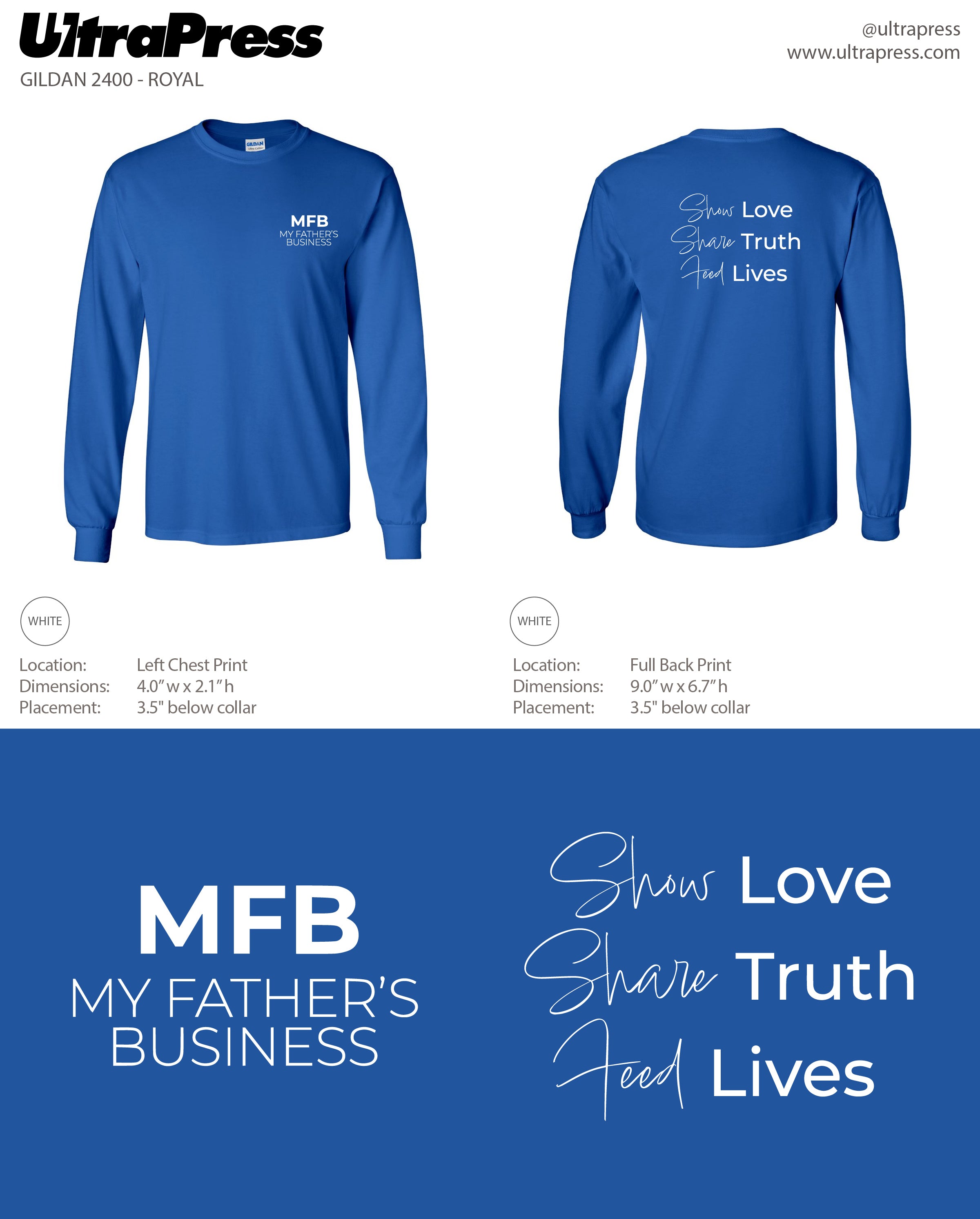 UP-SP-65540 MFB Longsleeves 48 Min Qty (Bulk)