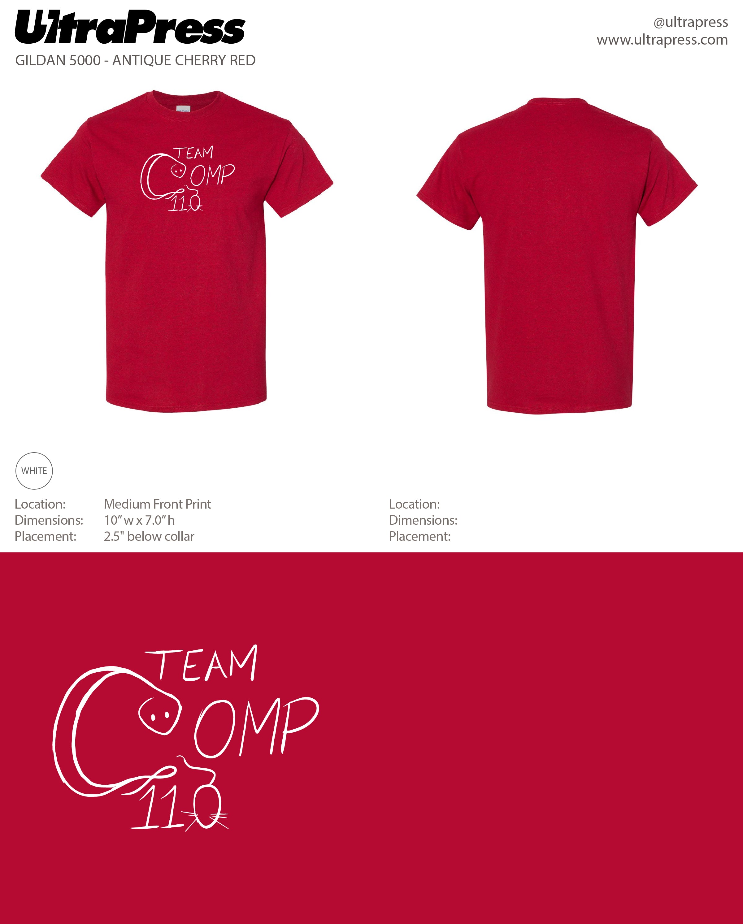 UP-SP-65844 UNC Team Comp 110 (Bulk)