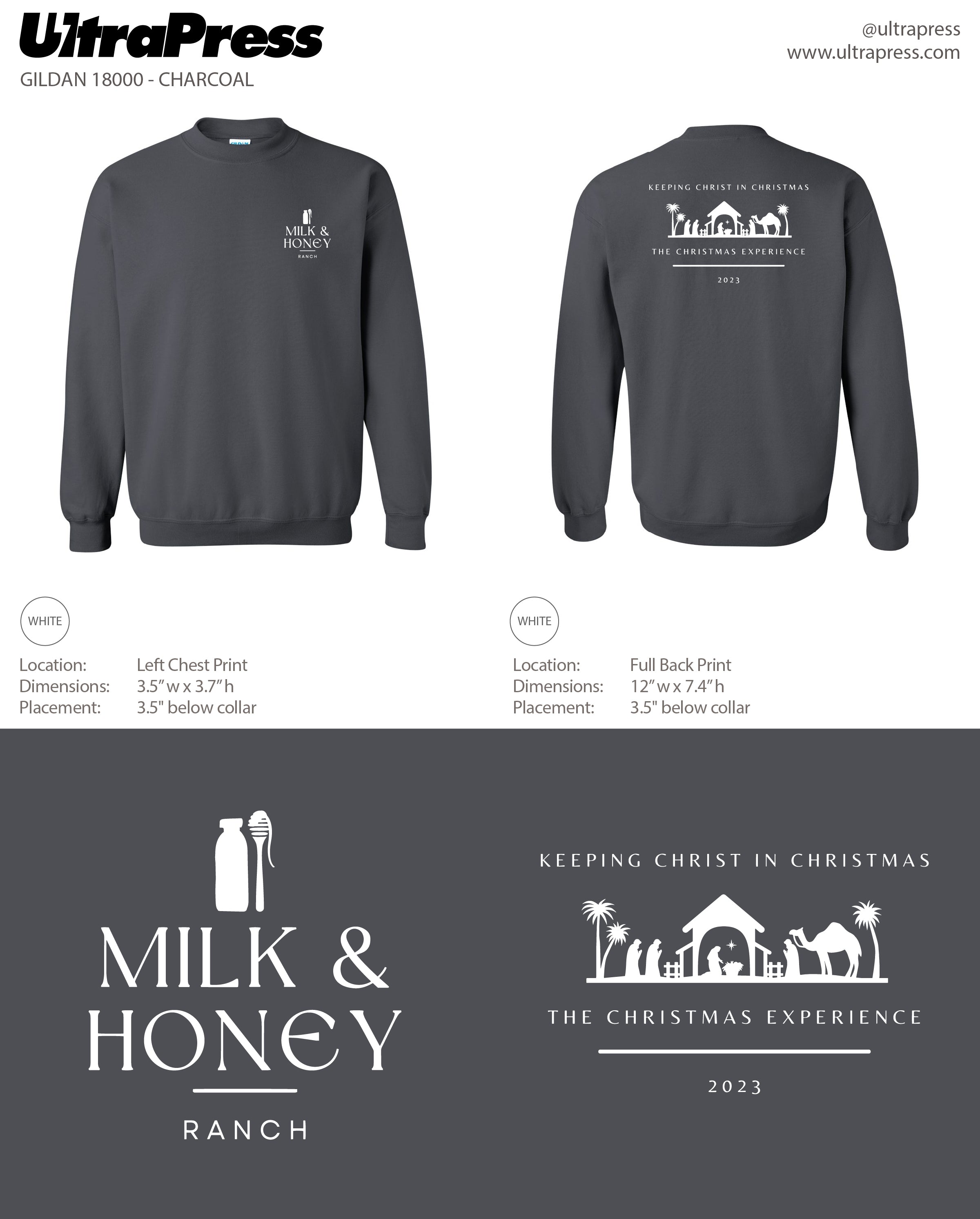 UP-SP-65872 Milk & Honey Christmas 2023 White ink 24 MIN QTY (Bulk)