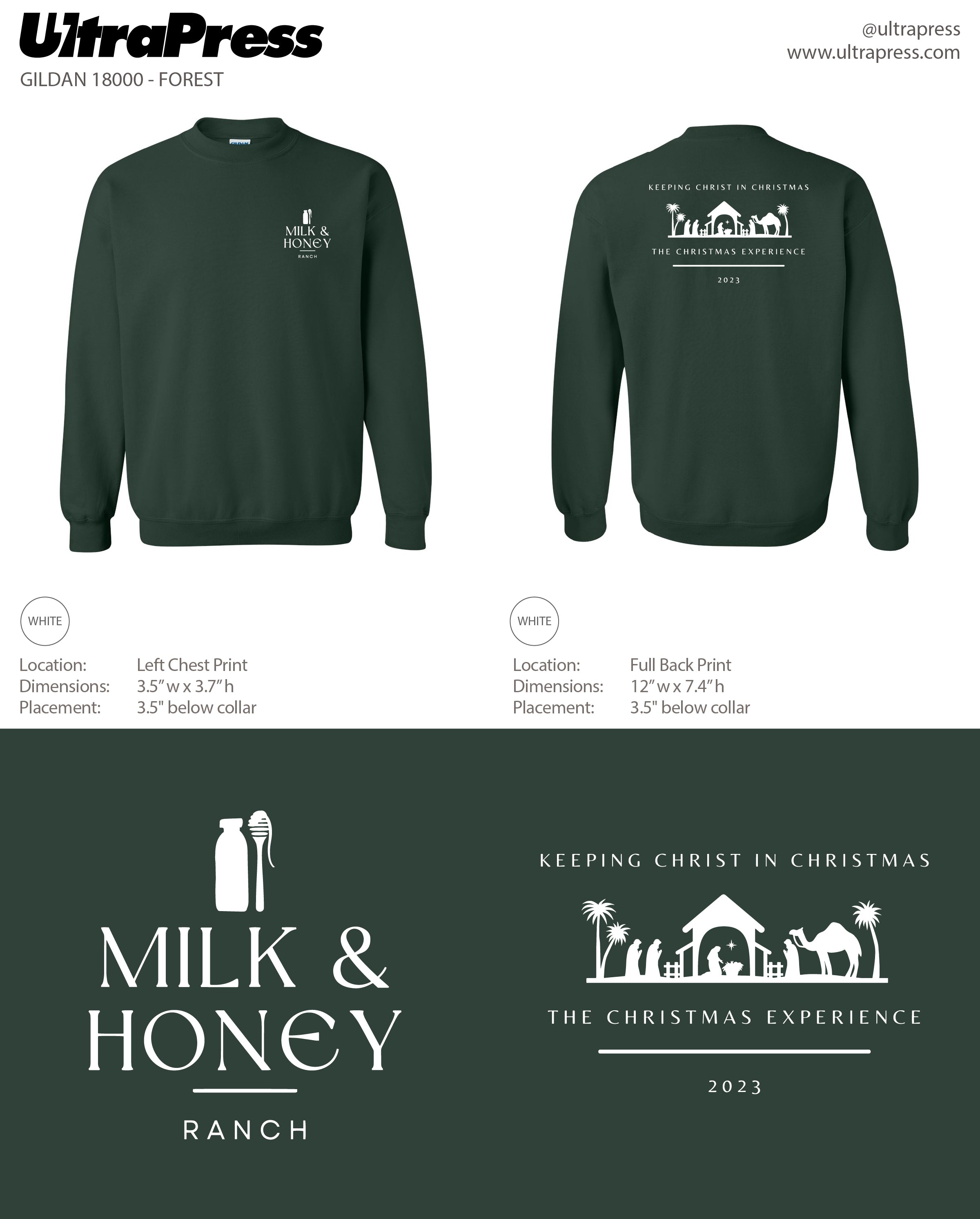 UP-SP-65872 Milk & Honey Christmas 2023 White ink 24 MIN QTY (Bulk)