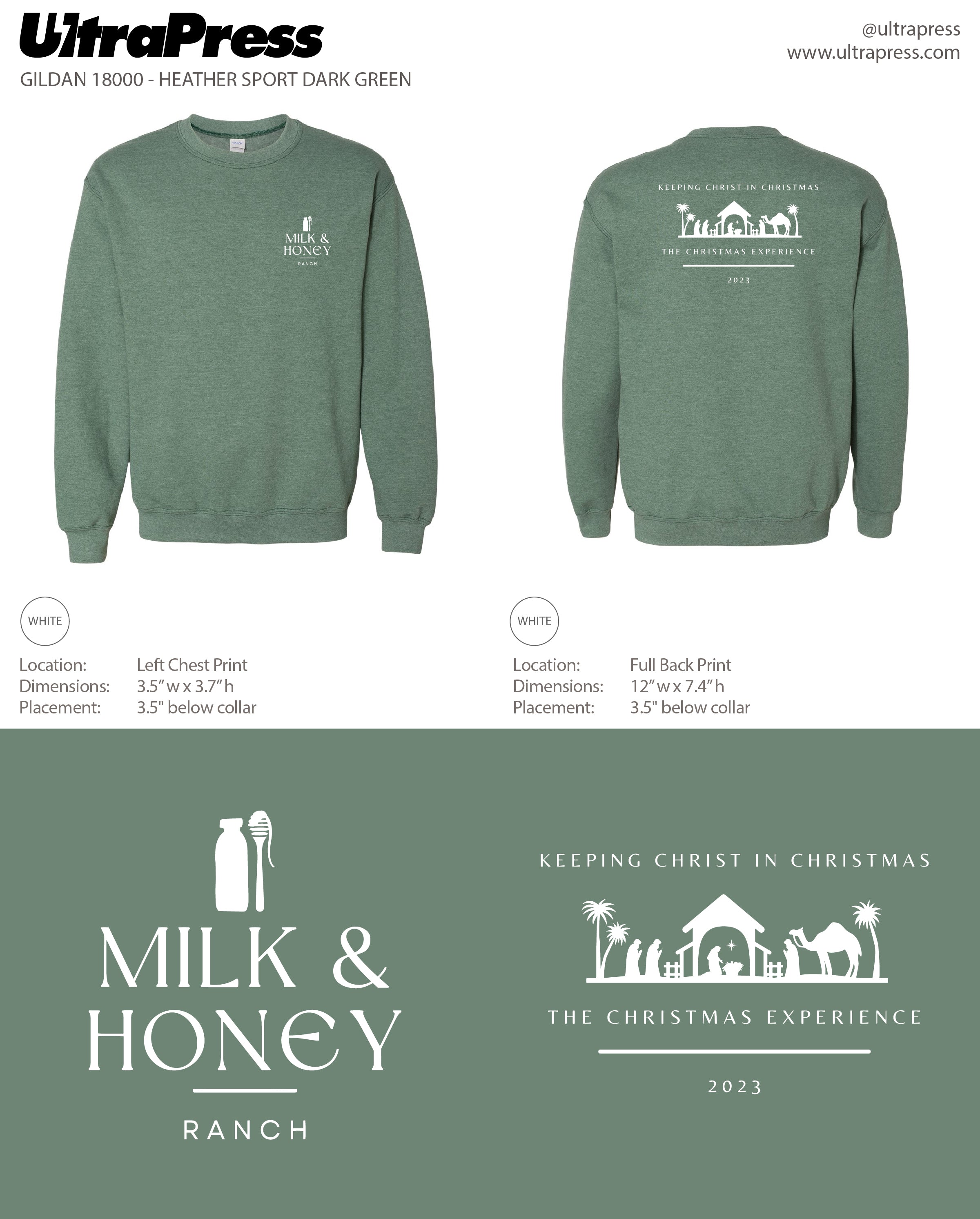 UP-SP-65872 Milk & Honey Christmas 2023 White ink 24 MIN QTY (Bulk)