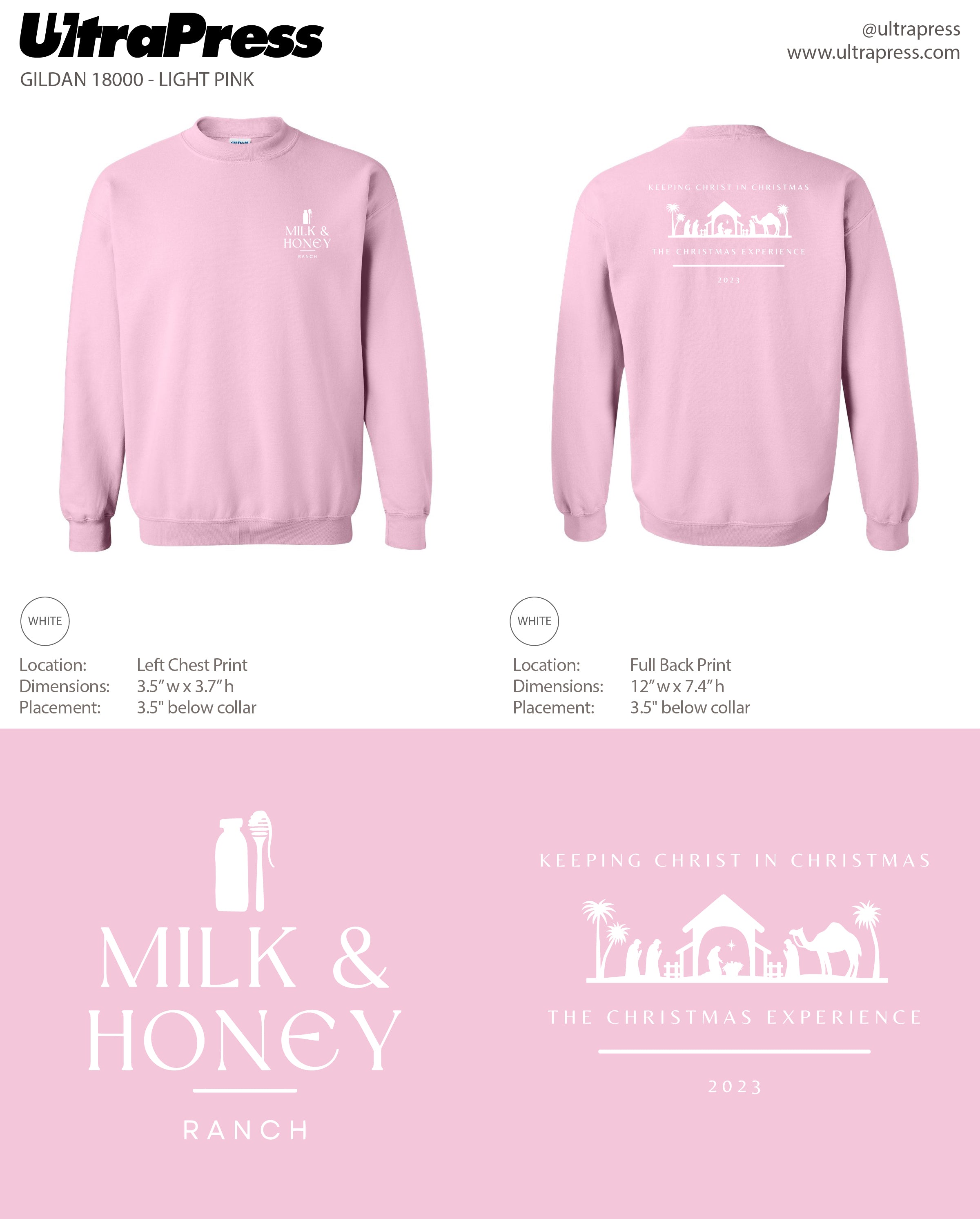 UP-SP-65872 Milk & Honey Christmas 2023 White ink 24 MIN QTY (Bulk)