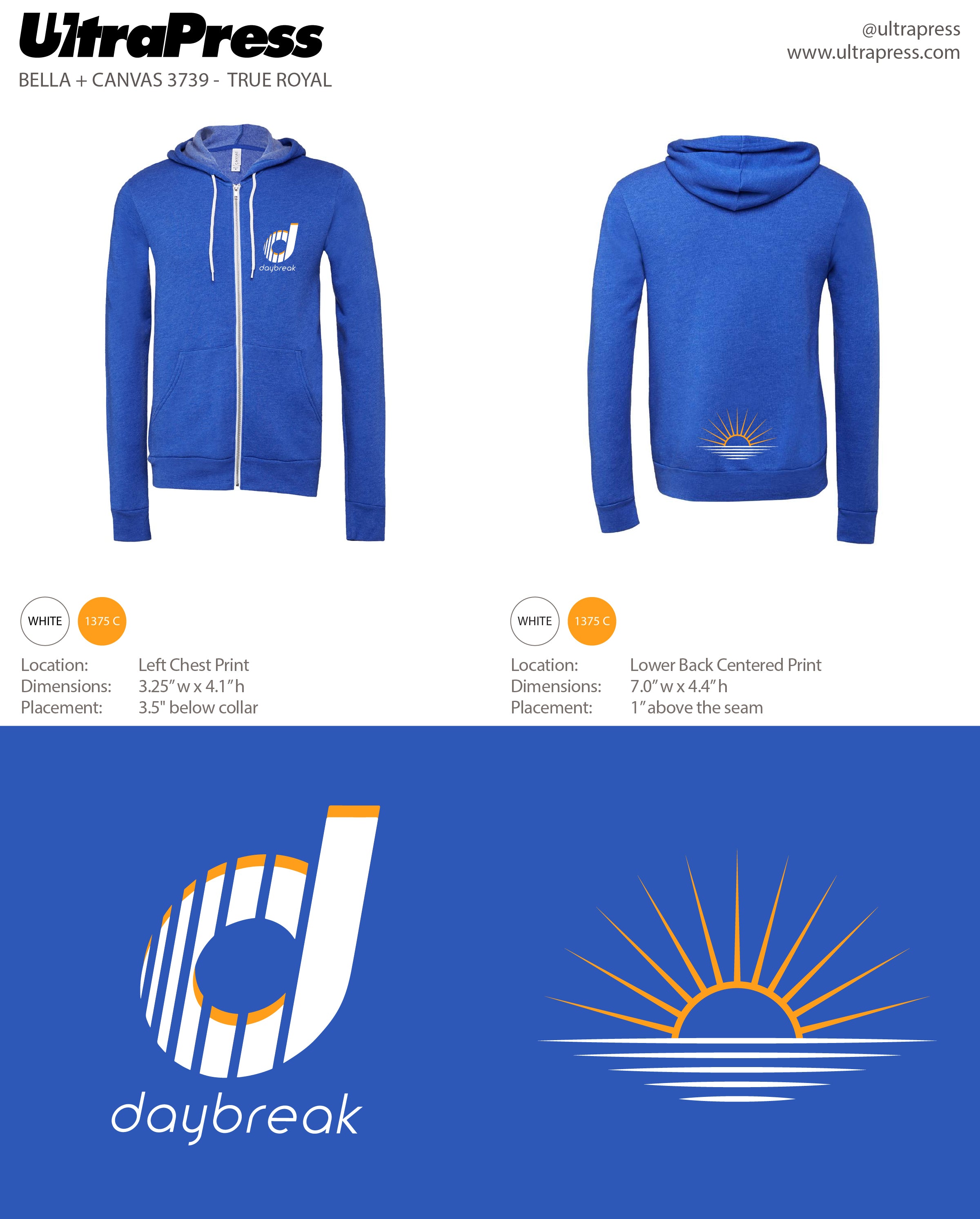 UP-SP-65889 Daybreak CrossFit 2023 Zip Ups 24 Min Qty (Bulk)