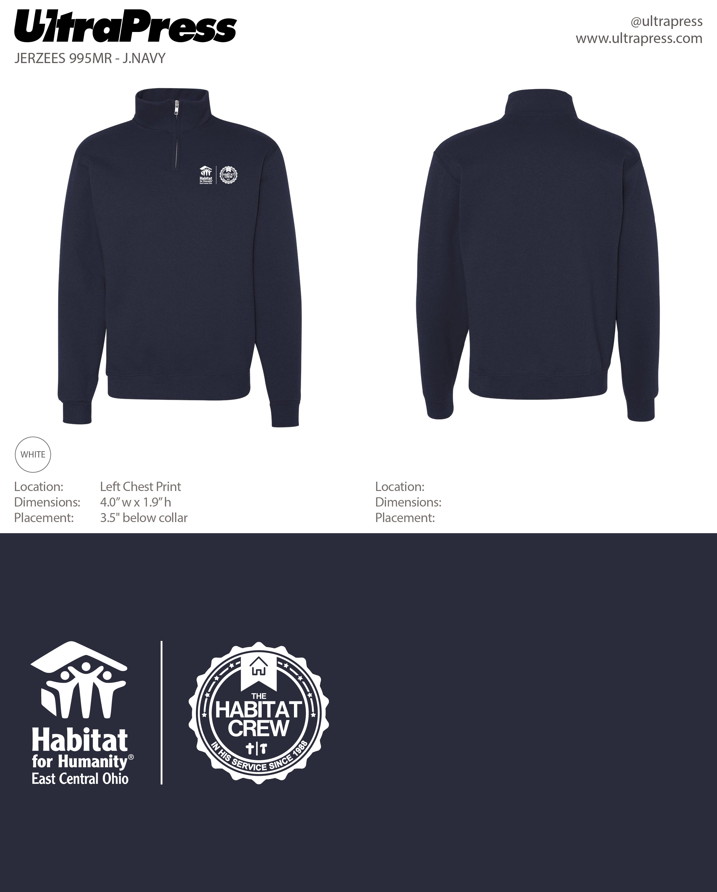 UP-SP-65921 The Habitat Crew Fleece 72 Min Qty (BULK)