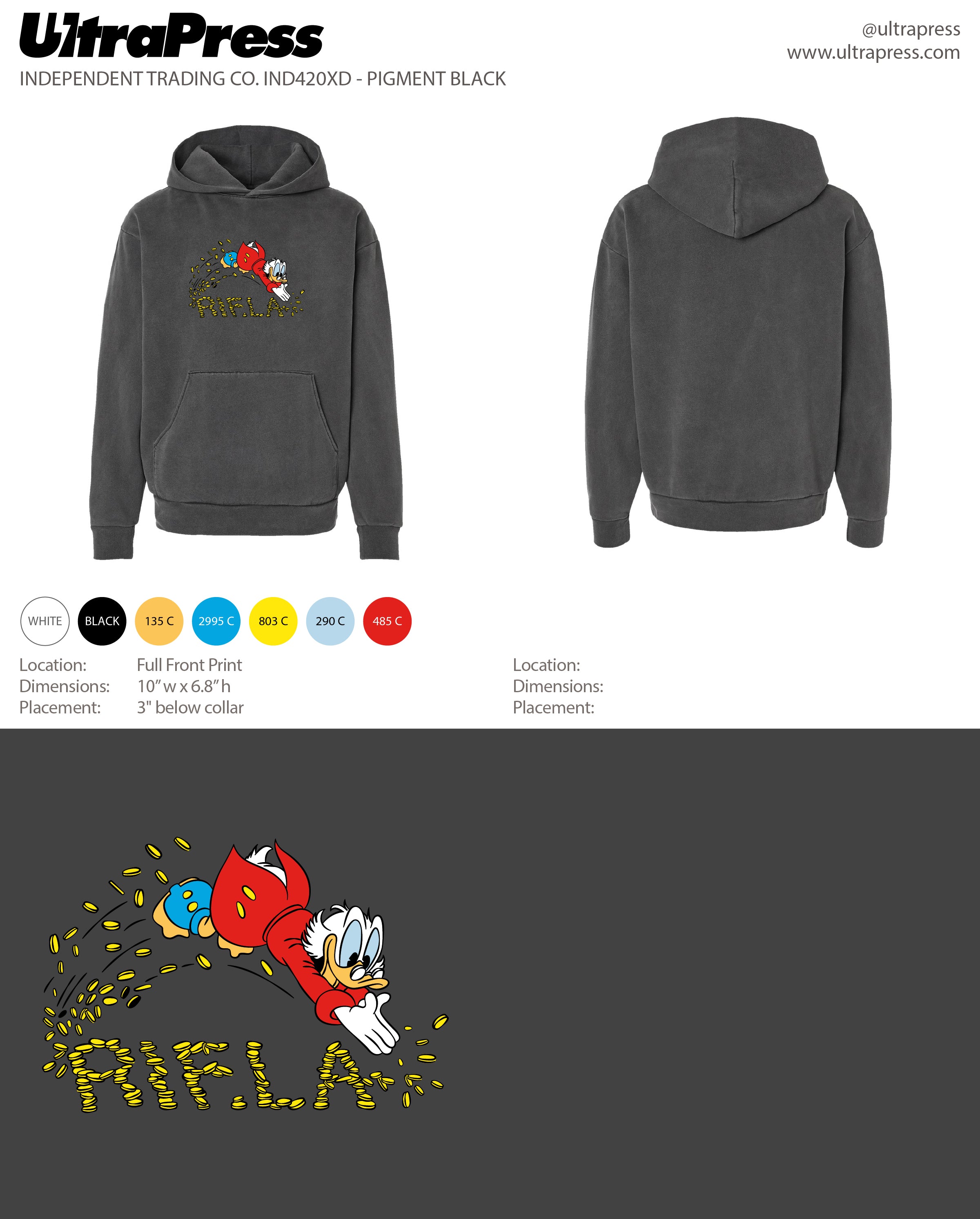 UP-SP-65999 RIF.LA Scrooge (Dark Grey Versions) 72 Min Qty (Bulk)