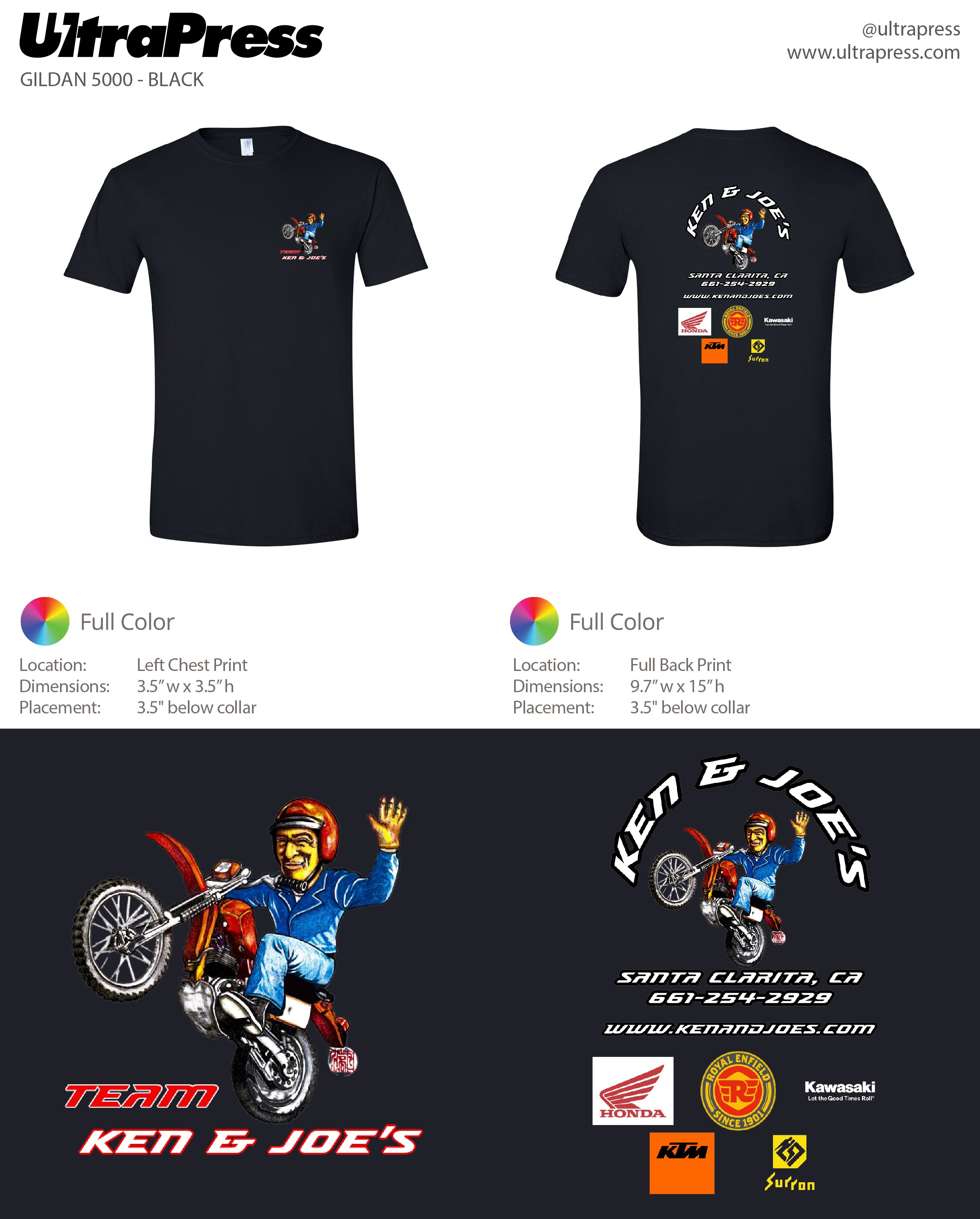 UP-SP-66040 Team Ken and Joes Logo 288 Min Qty (Bulk)