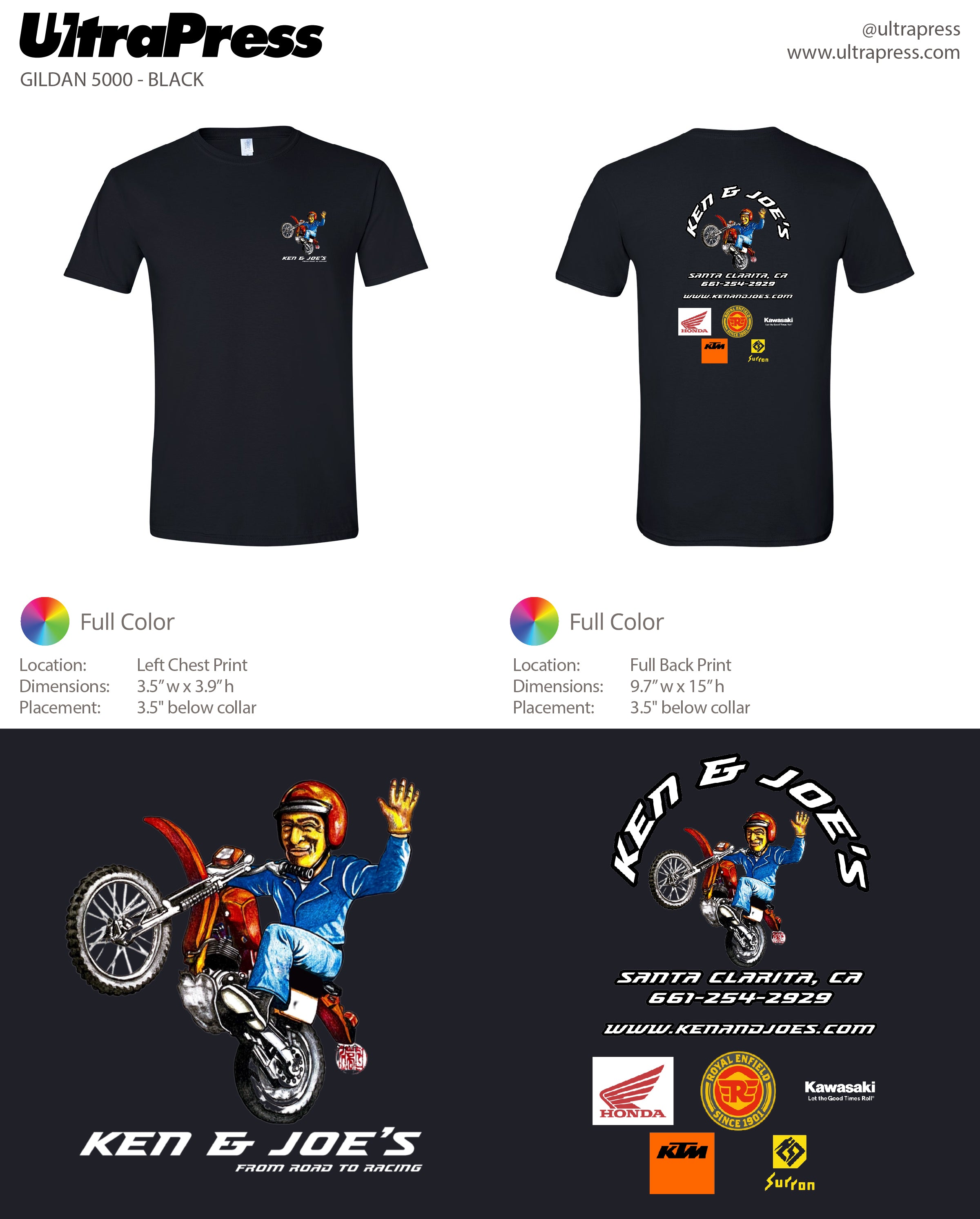 UP-SP-66041 Ken and Joes Logo 288 Min Qty (Bulk)