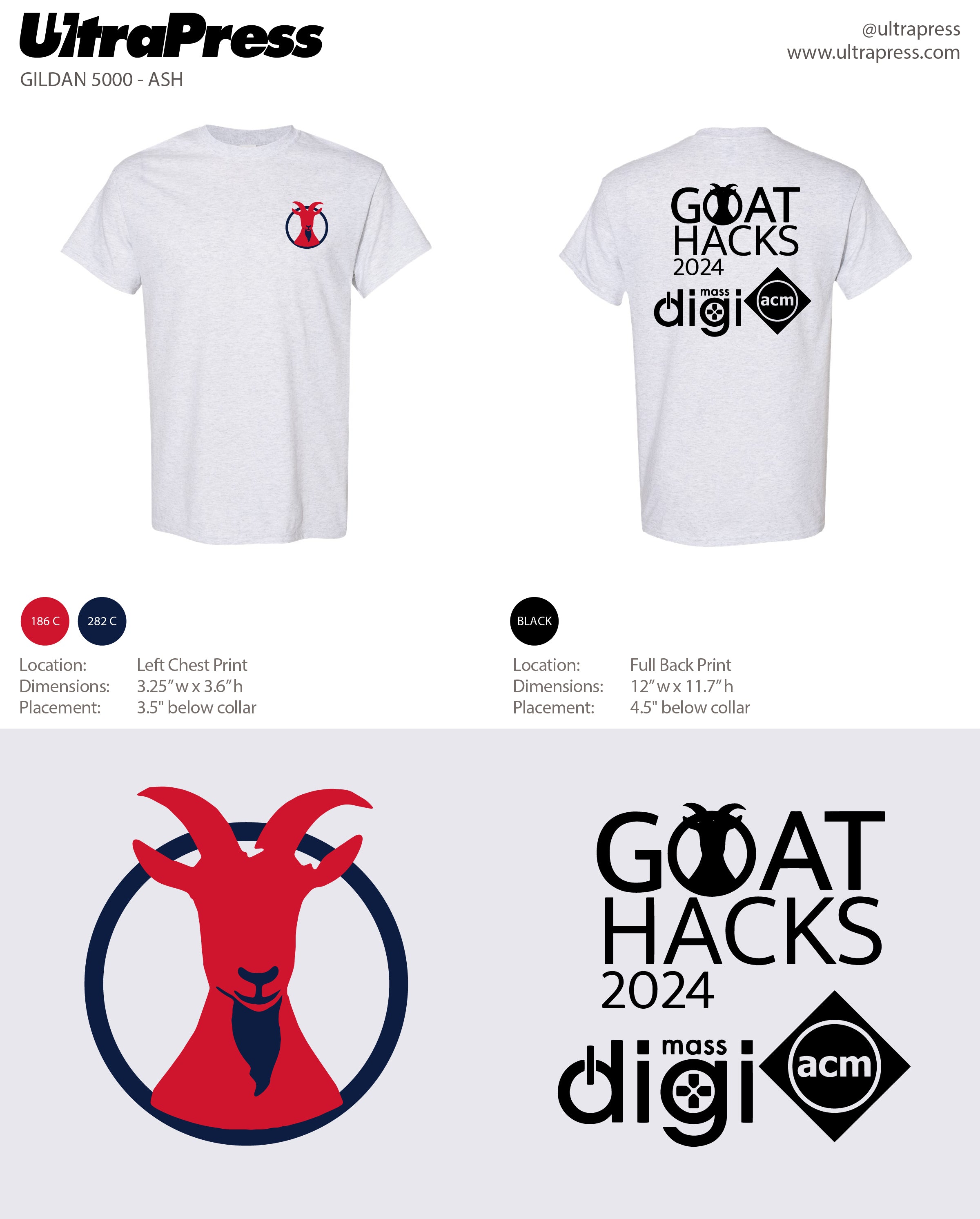 UP-SP-66181 Goat Hacks Logo 2024 144 Min Qty (Bulk)