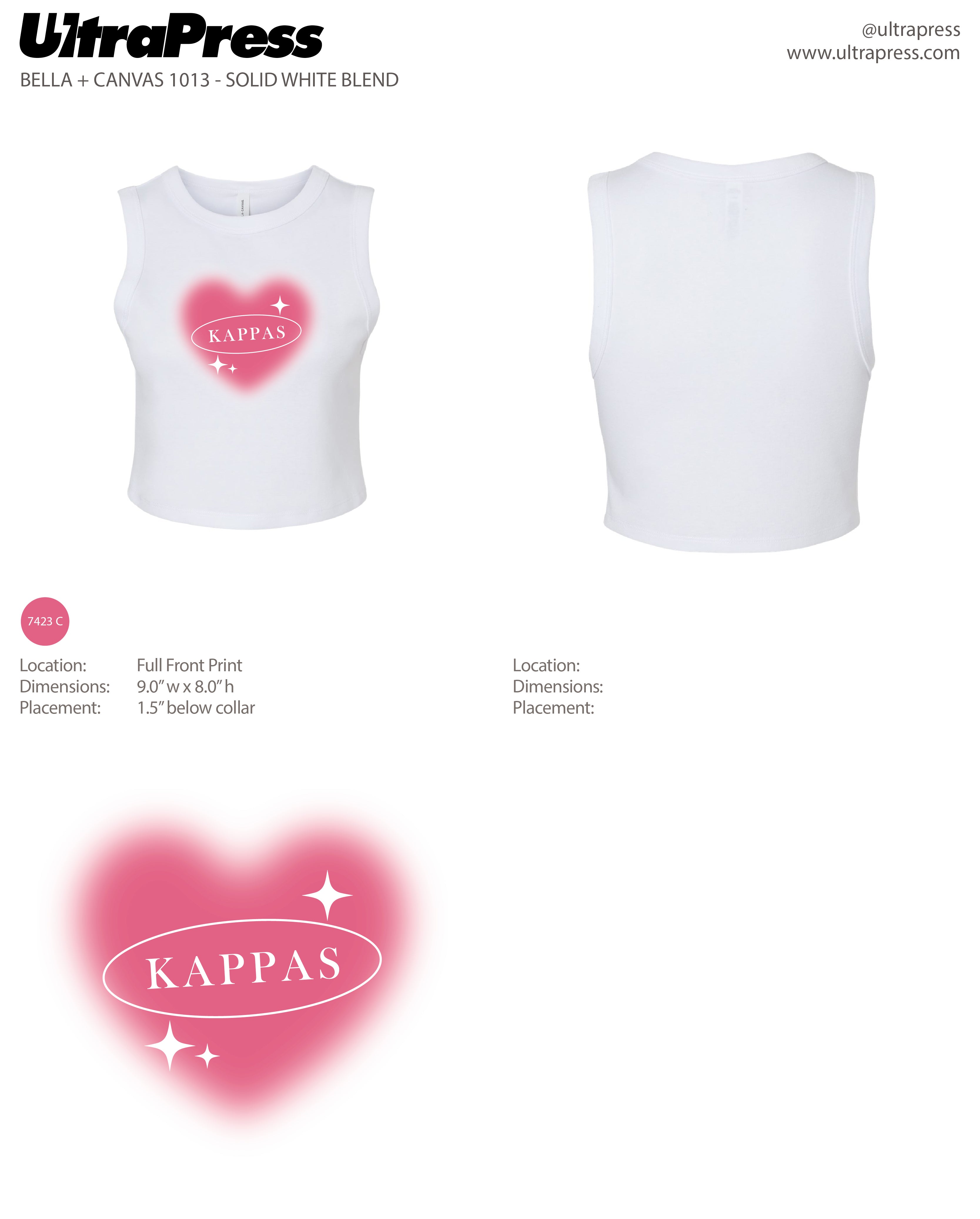 UP-SP-66367 Kappa Phi Lambda Tank top 2024 - 48 Min Qty (BULK)