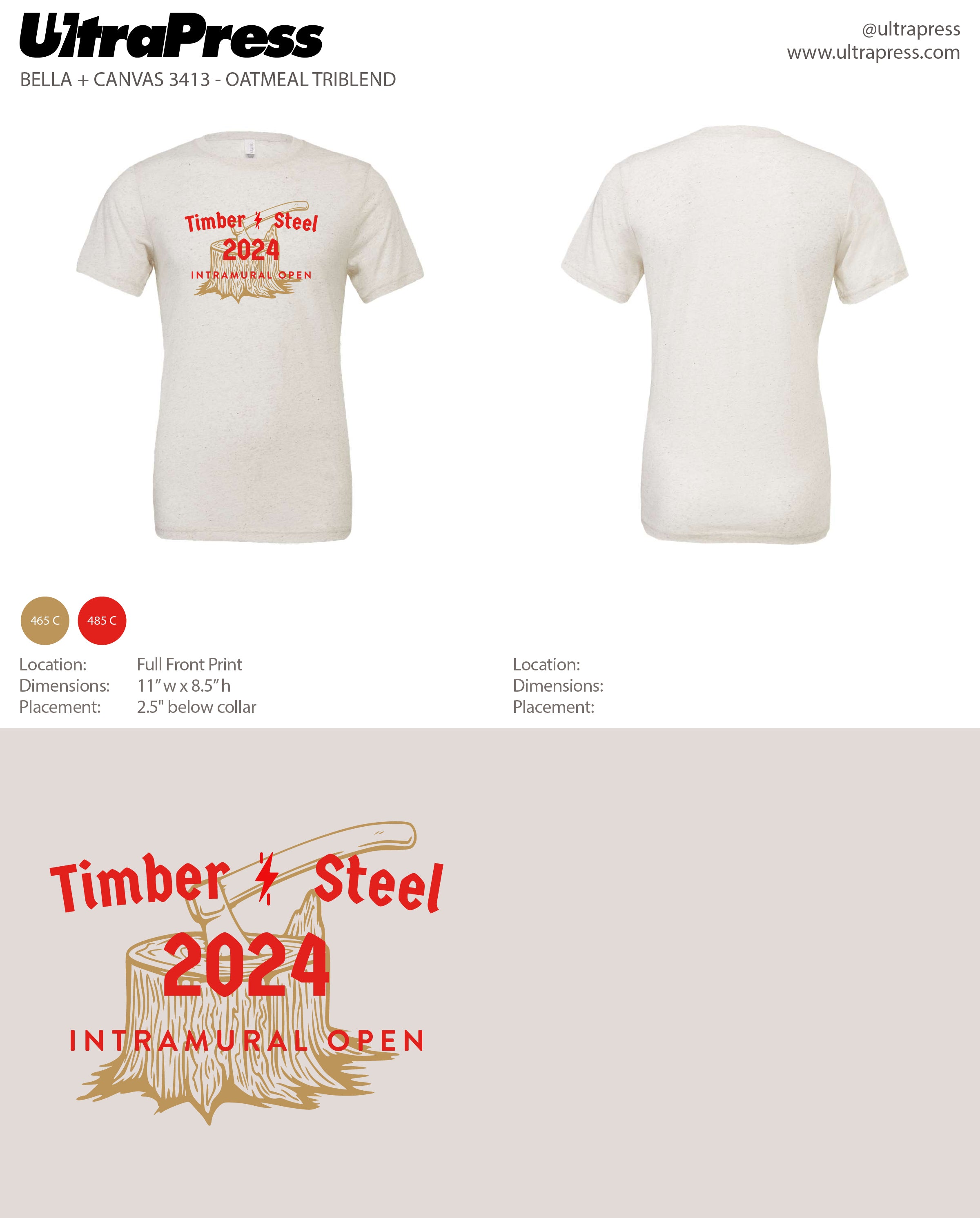 UP-SP-66475 Timber and Steel Intramural Open 2024 24 Min Qty (BULK)