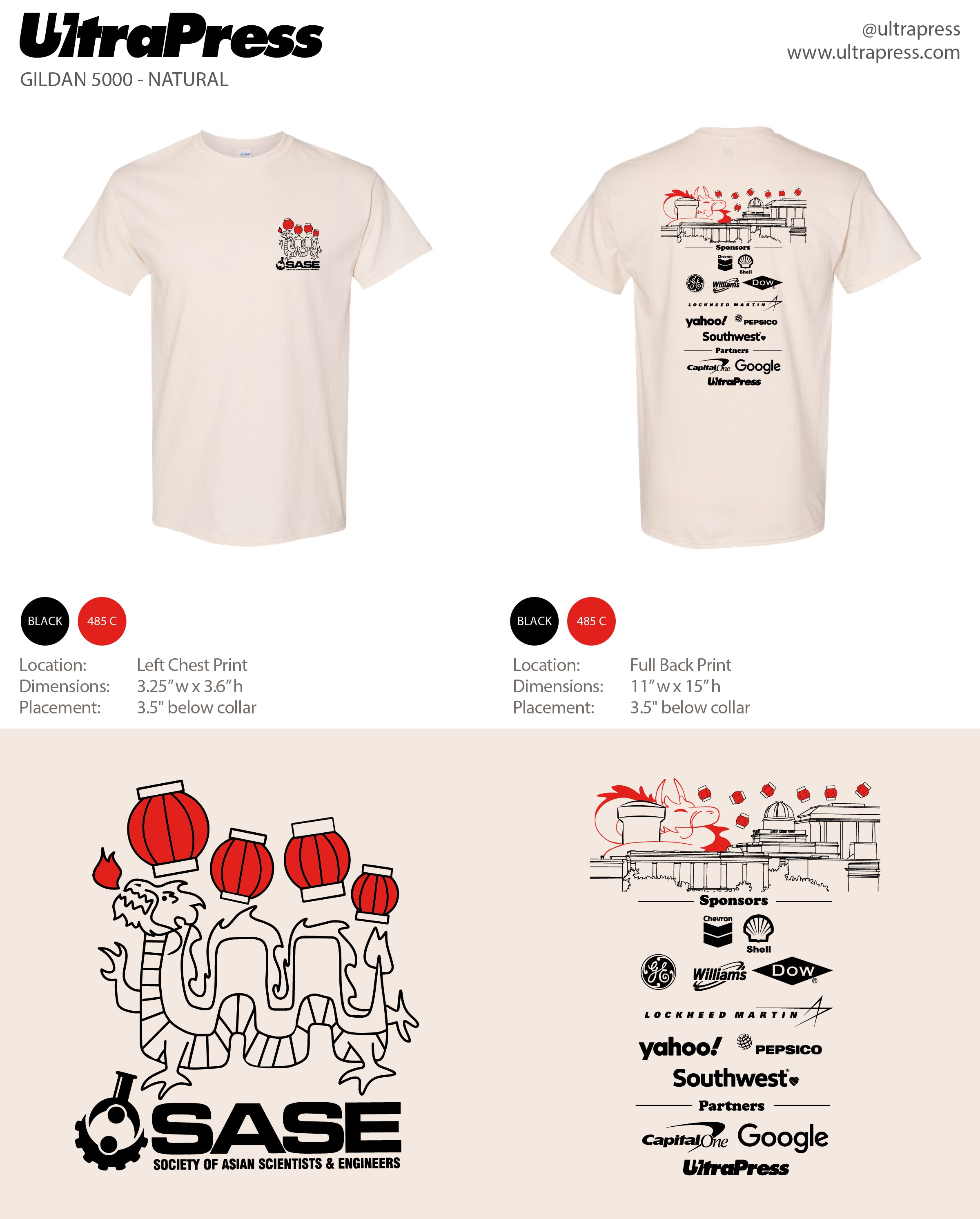 UP-SP-66514 SASE Tees 2024 144 Min Qty (Bulk)