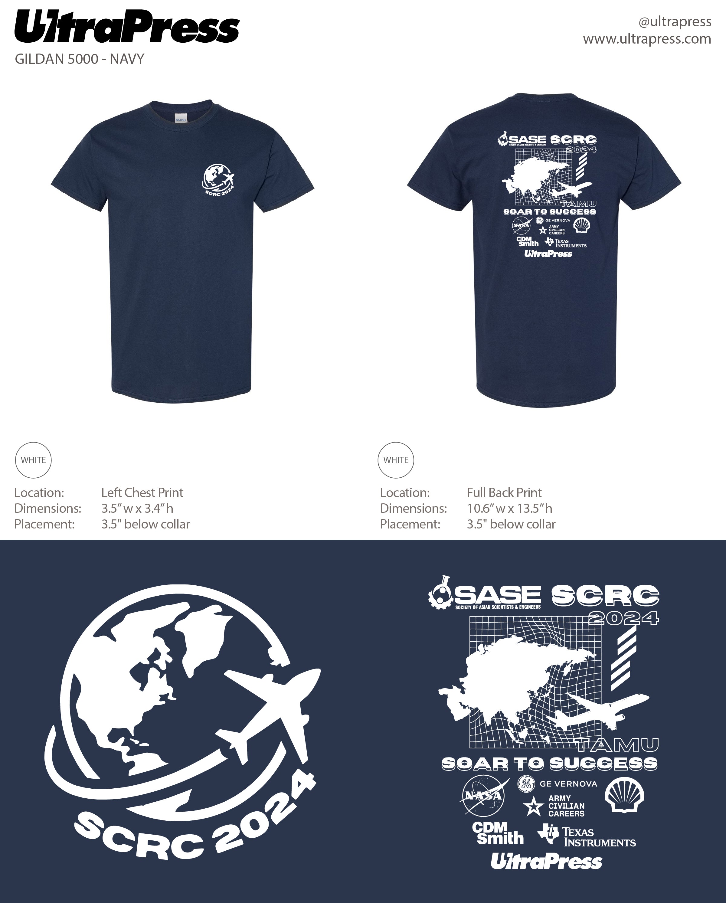 UP-SP-66515 SASE SCRC Tees 2024 288 Min Qty (Bulk)