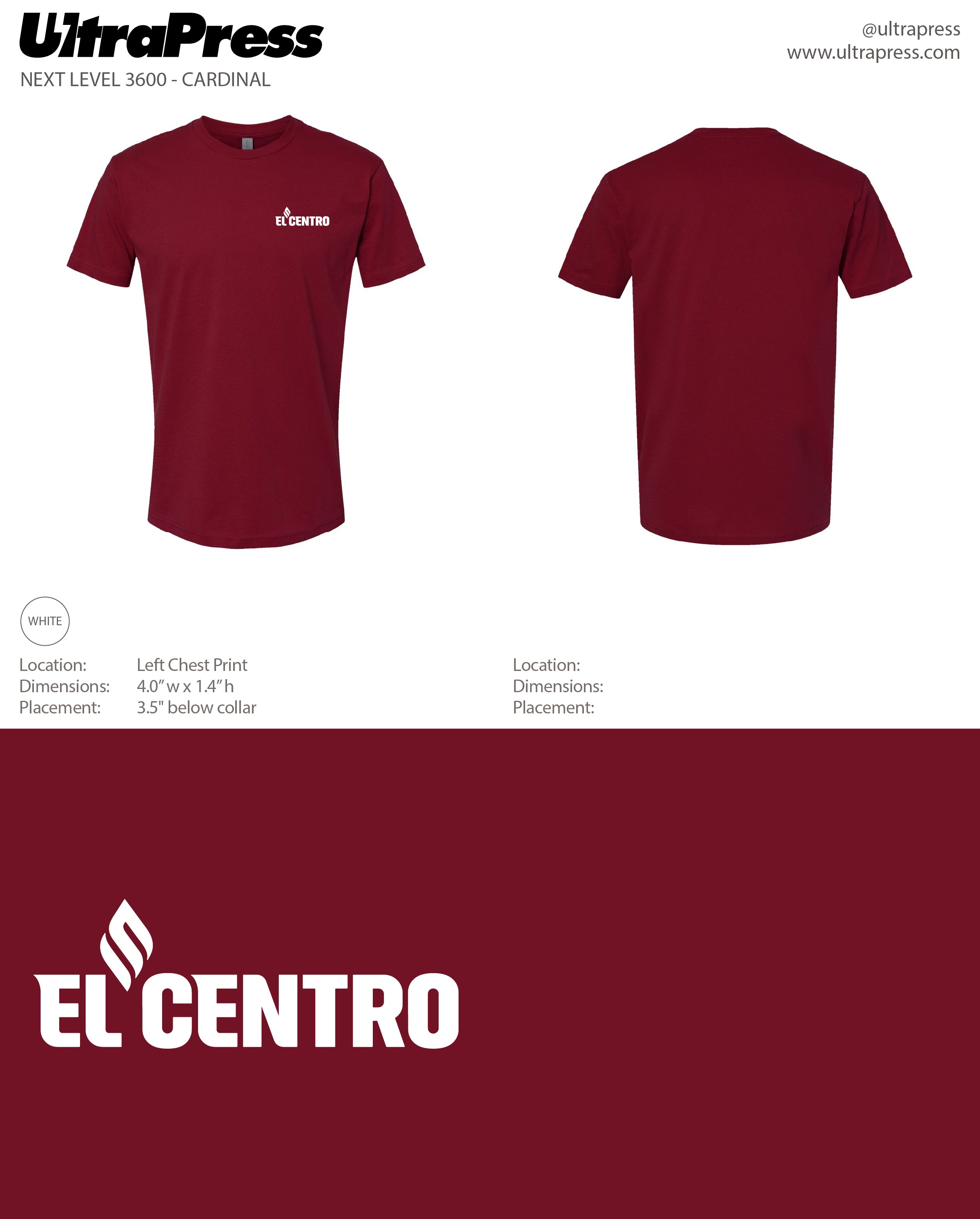 UP-SP-66526 El Centro Tee (BULK)