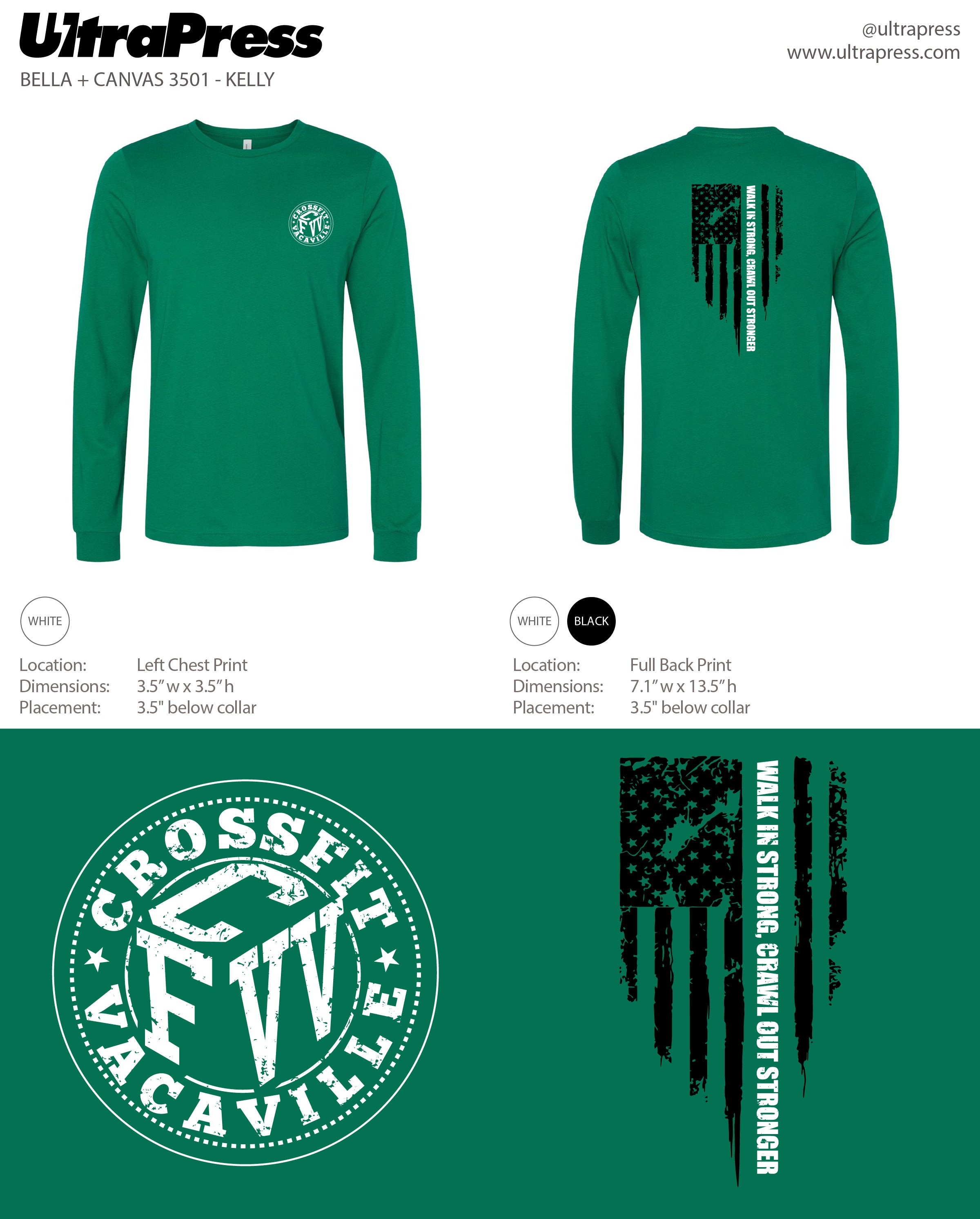 UP-SP-66568 CFVV Walk in strong, Crawl out stronger 2024 72 Min Qty (BULK)