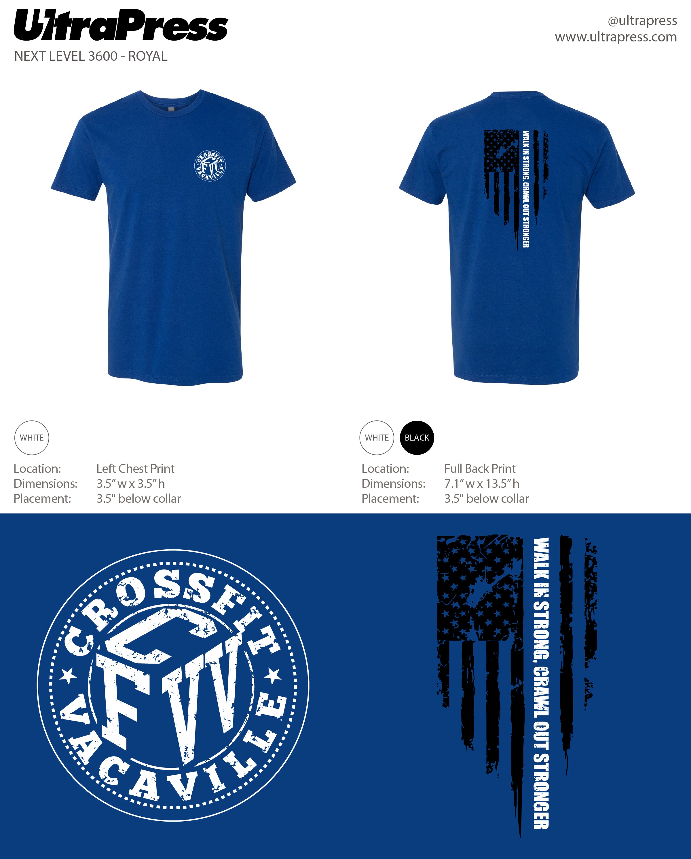 UP-SP-66568 CFVV Walk in strong, Crawl out stronger 2024 72 Min Qty (BULK)