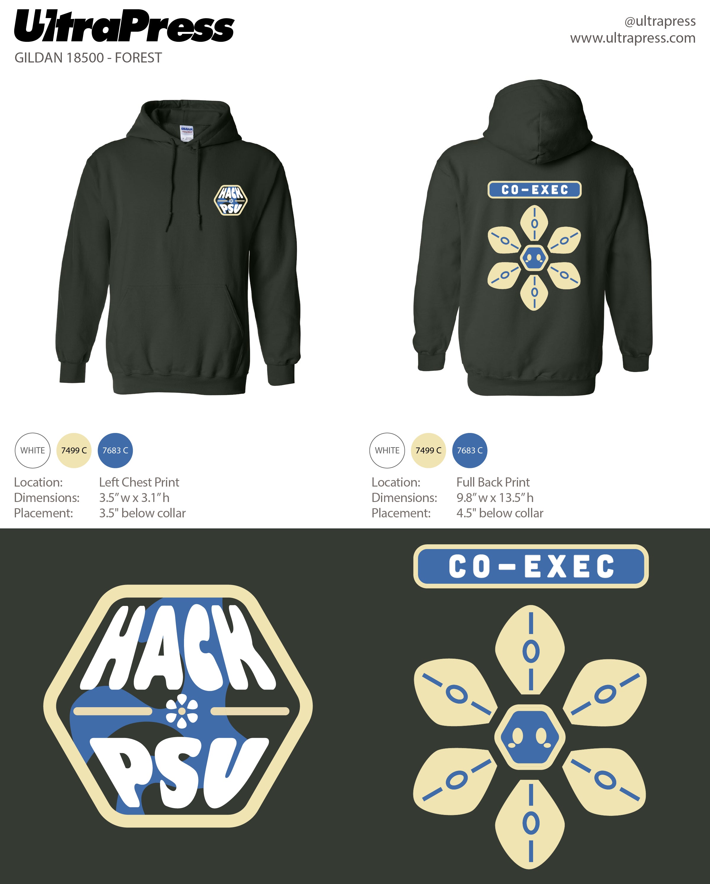 UP-SP-66608 HackPSU 2024 Co-Exec Hoodie 12 Min Qty (BULK)
