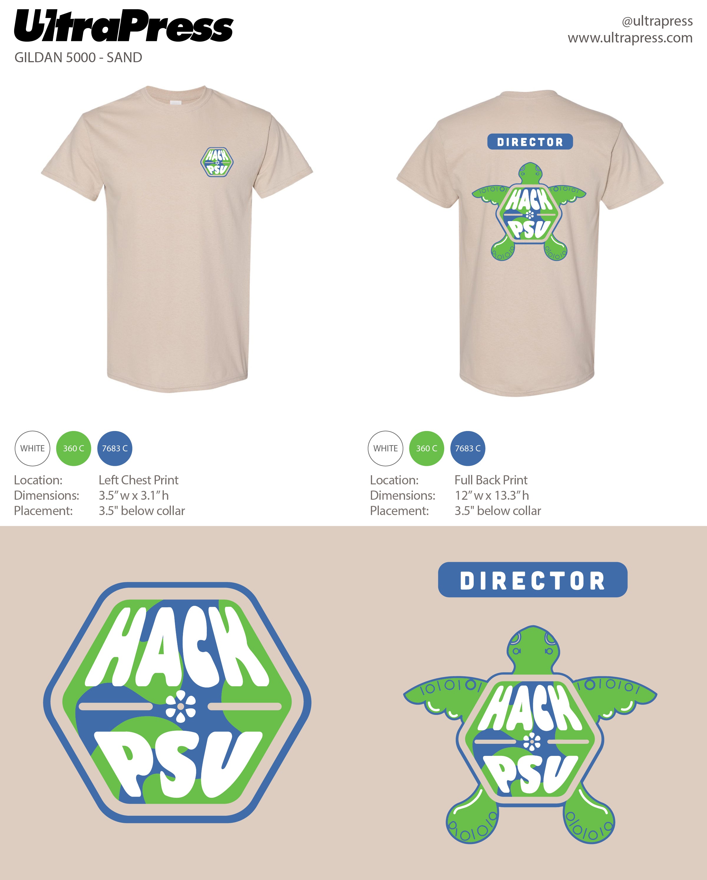 UP-SP-66609 HackPSU 2024 Director T-Shirt 72 Min Qty (BULK)