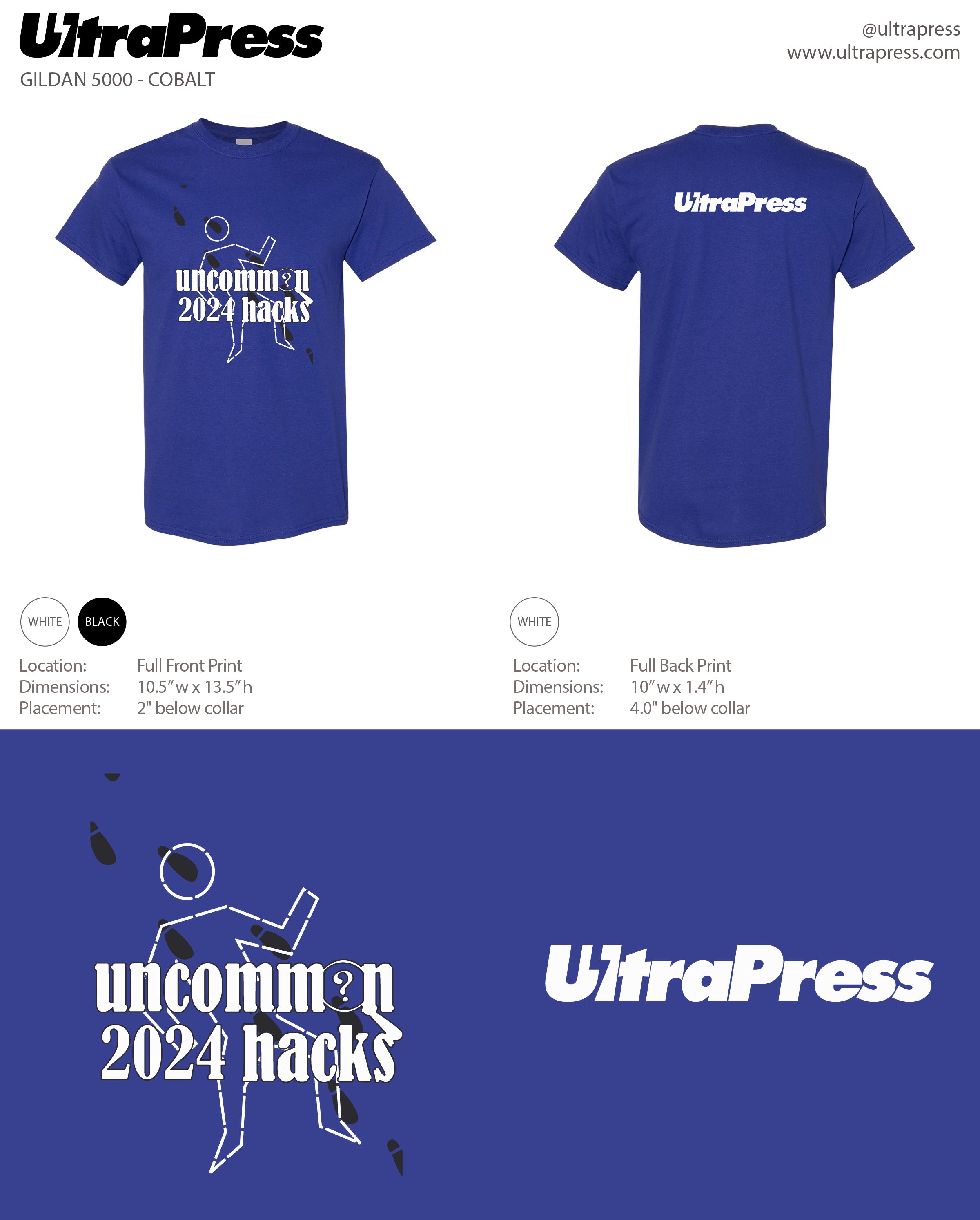 UP-SP-66657 Uncommon Hacks 2024 Tees 144 Min Qty (BULK)