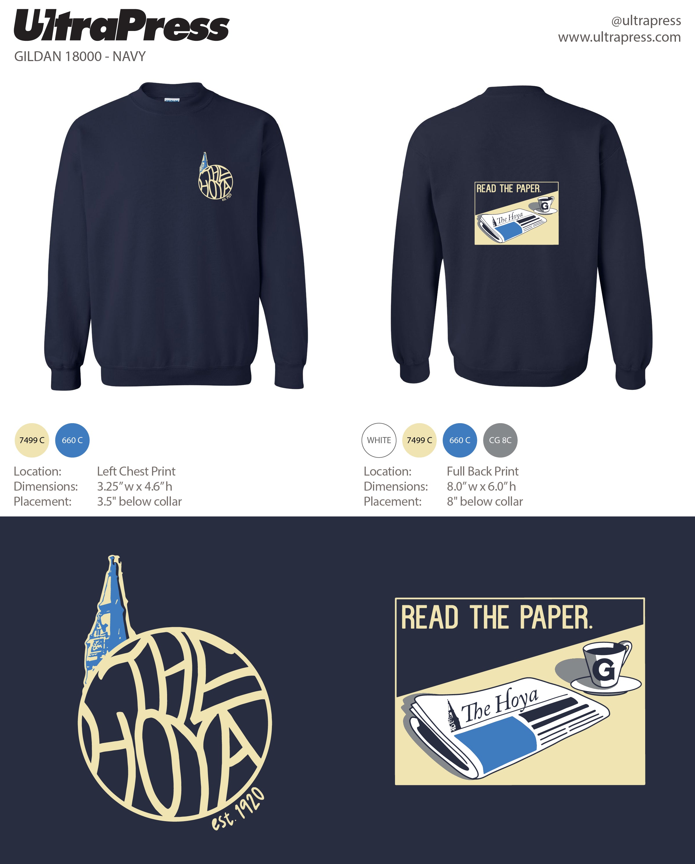 UP-SP-66761 The Hoya Read The Paper Crewneck 2024 24 Min Qty (BULK)