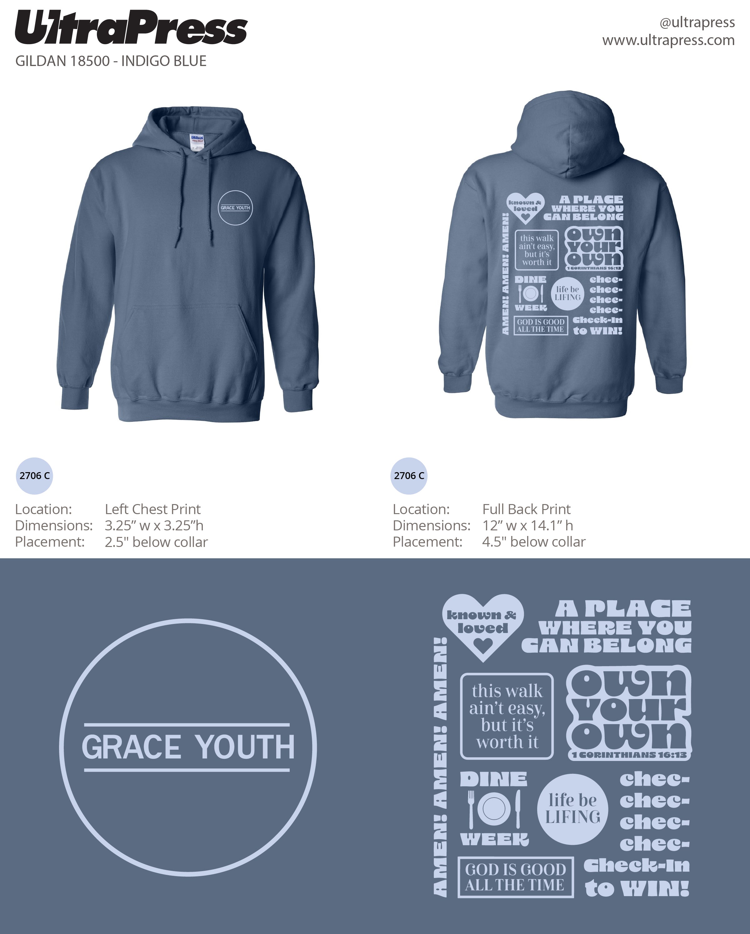 UP-SP-66771 Grace Youth Hoodie 2024 48 Min Qty (BULK)