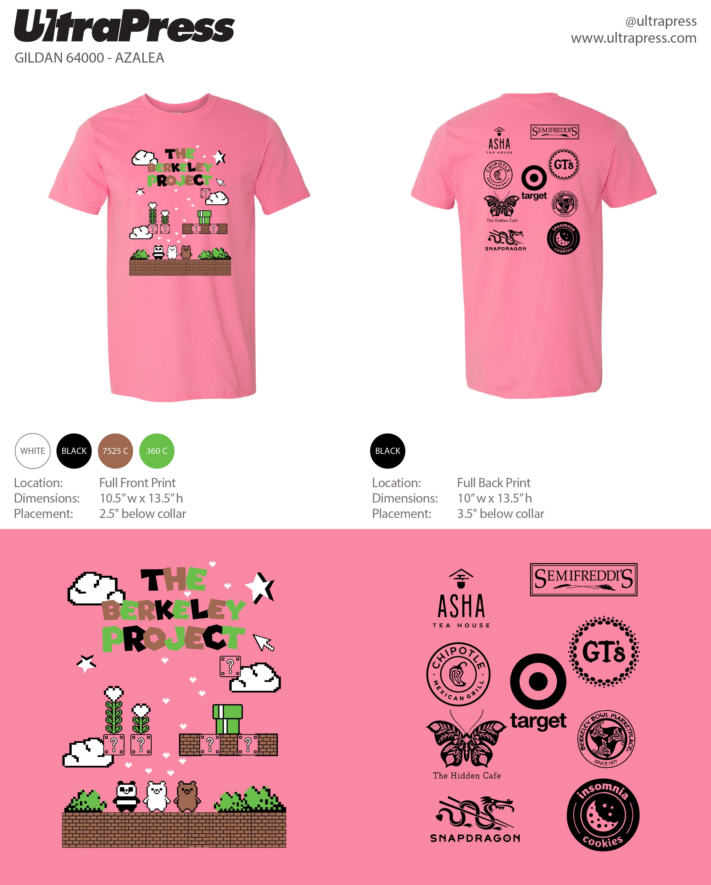 UP-SP-66805 The Berkeley Project Mario Tees 2024 1000 Min Qty (BULK)