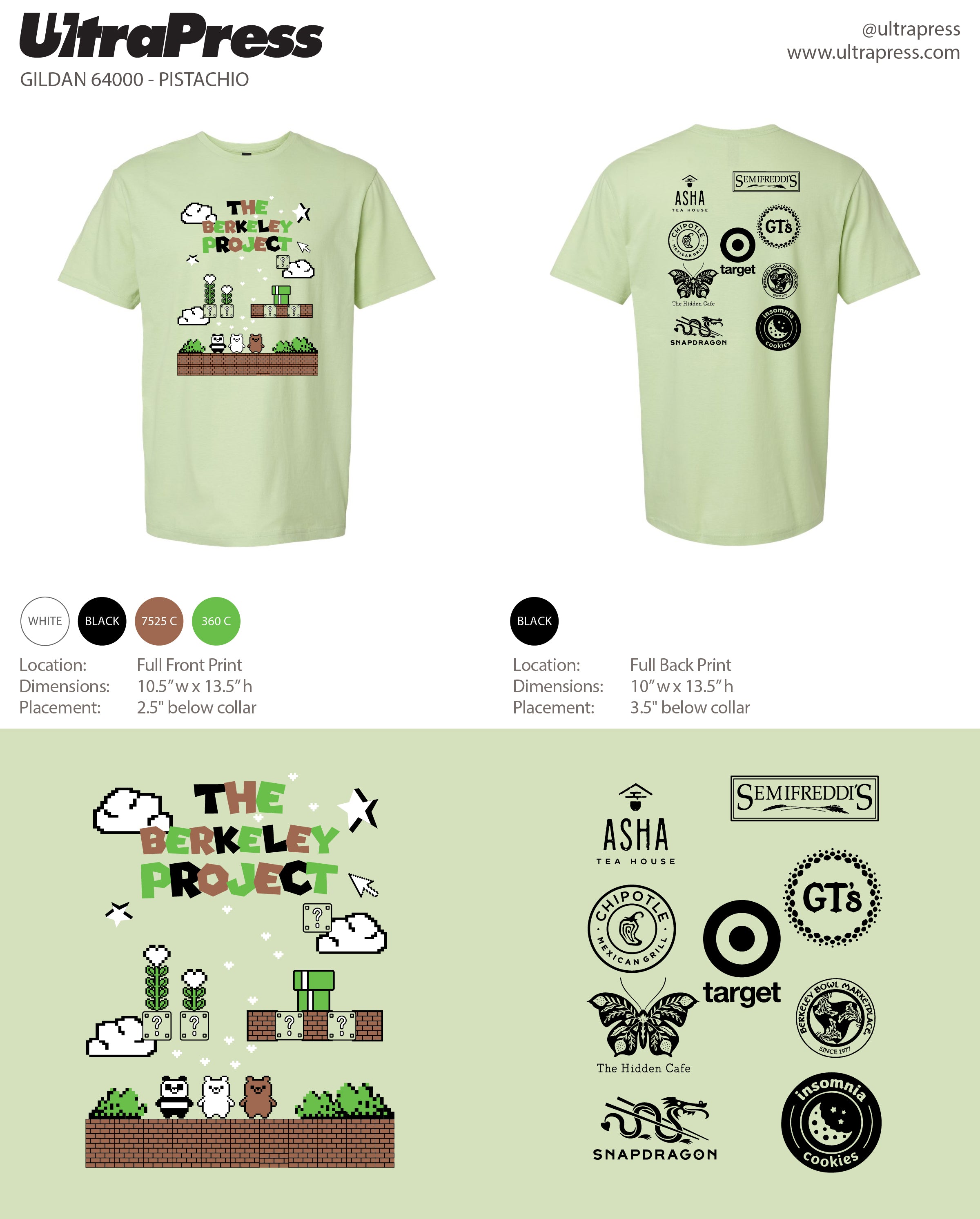 UP-SP-66805 The Berkeley Project Mario Tees 2024 1000 Min Qty (BULK)