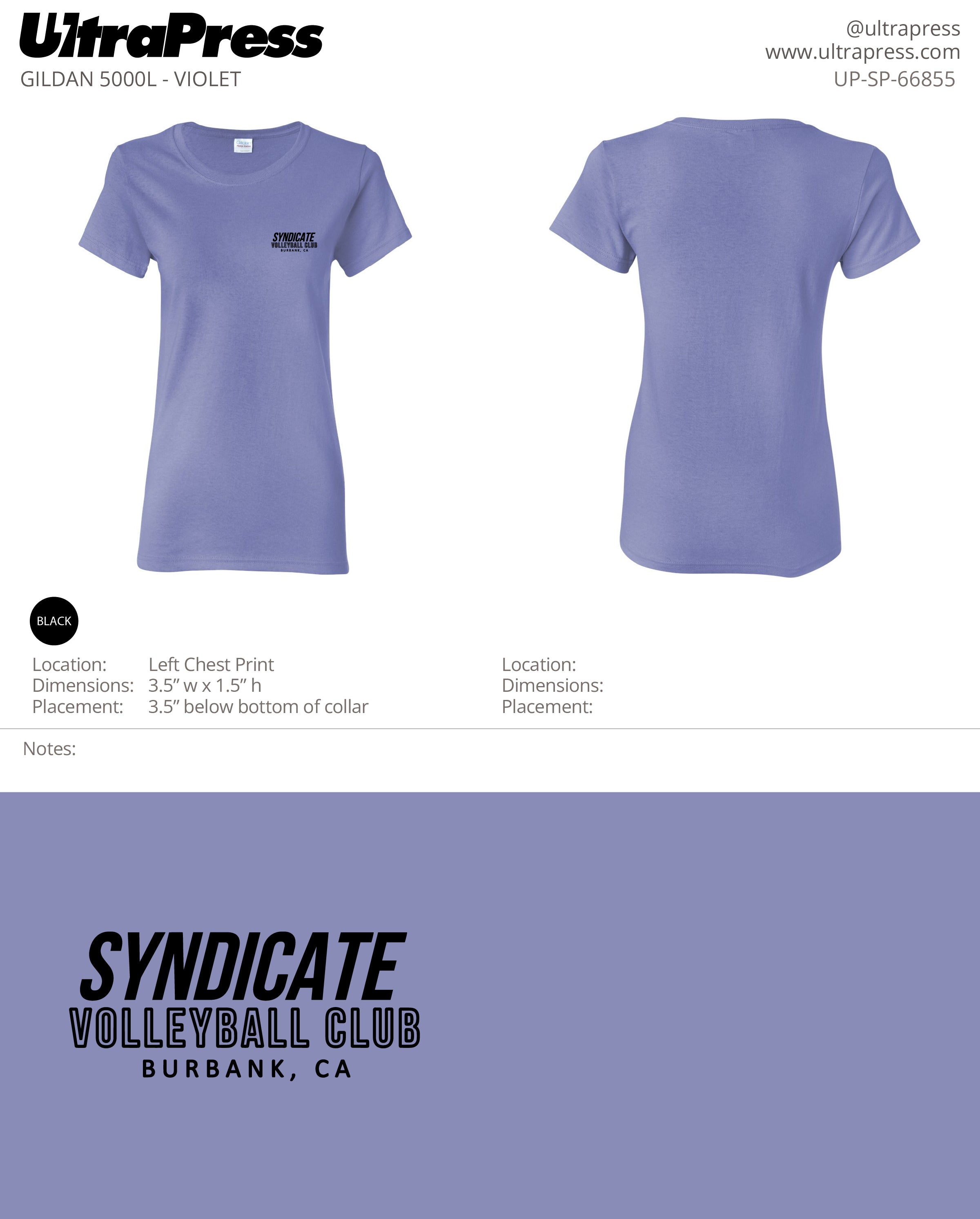 UP-SP-66855 Syndicate Volleyball Club - Michael James 24 Min Qty (Bulk)