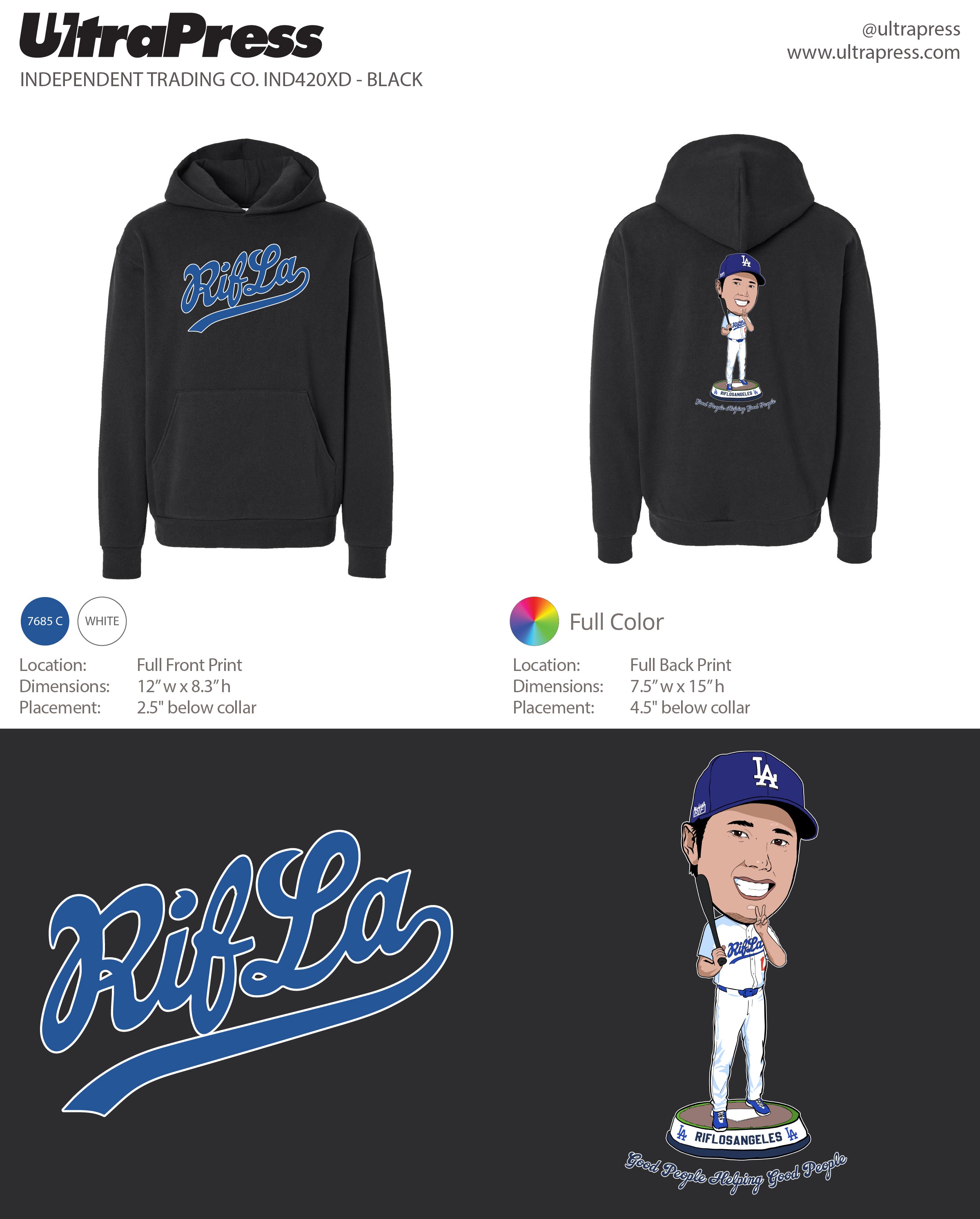 UP-SP-66913 RIF Caricature Hoodie 2024 72 Min Qty (BULK)