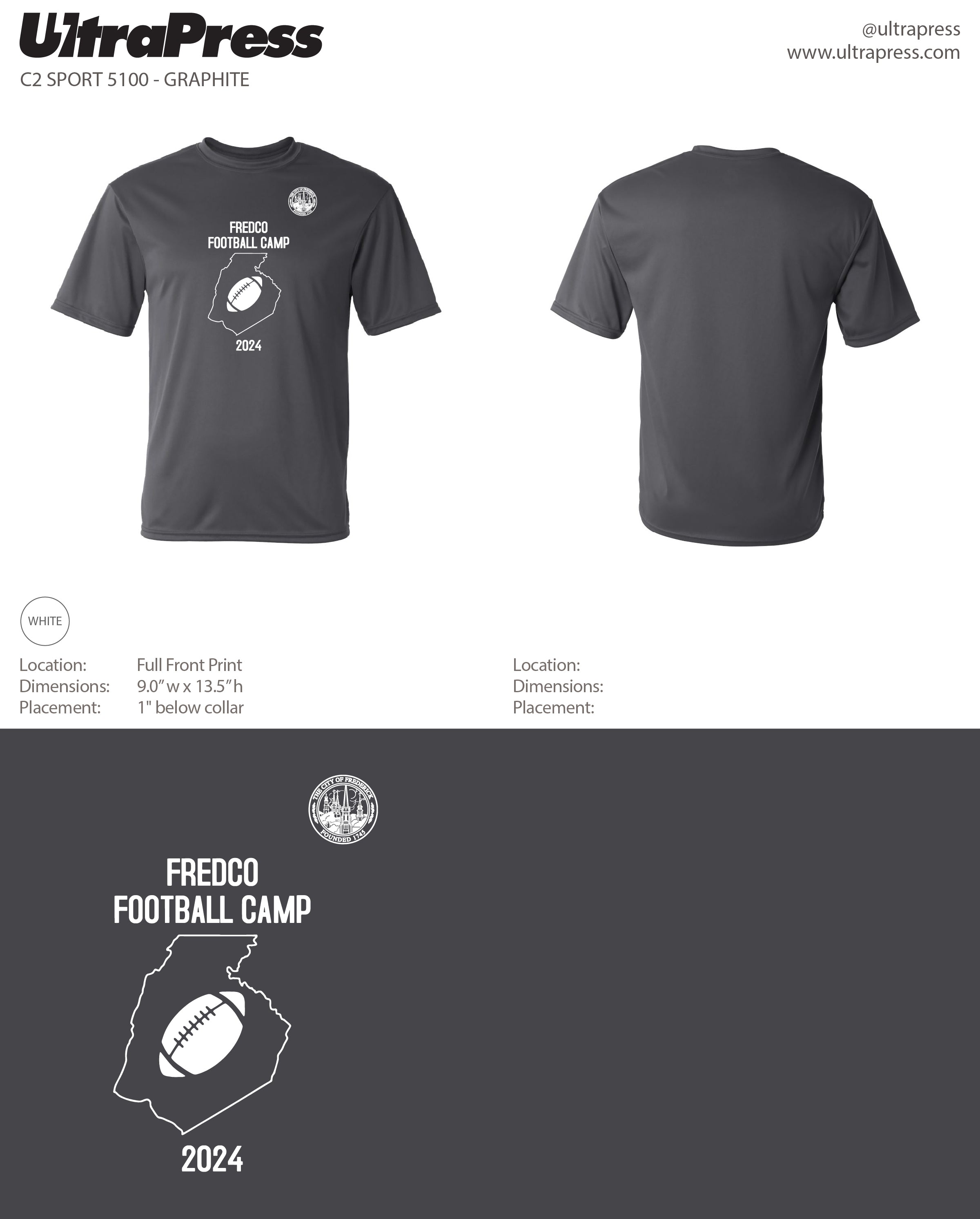 UP-SP-66981 FREDCO Football Camp 2024 - 85 Min Qty (BULK)