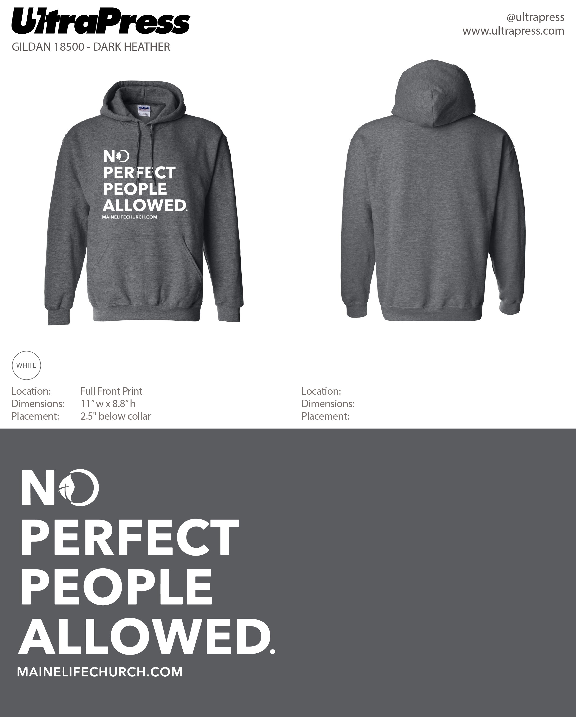 UP-SP-67008 No Perfect People Allowed - 100 Min Qty (BULK)