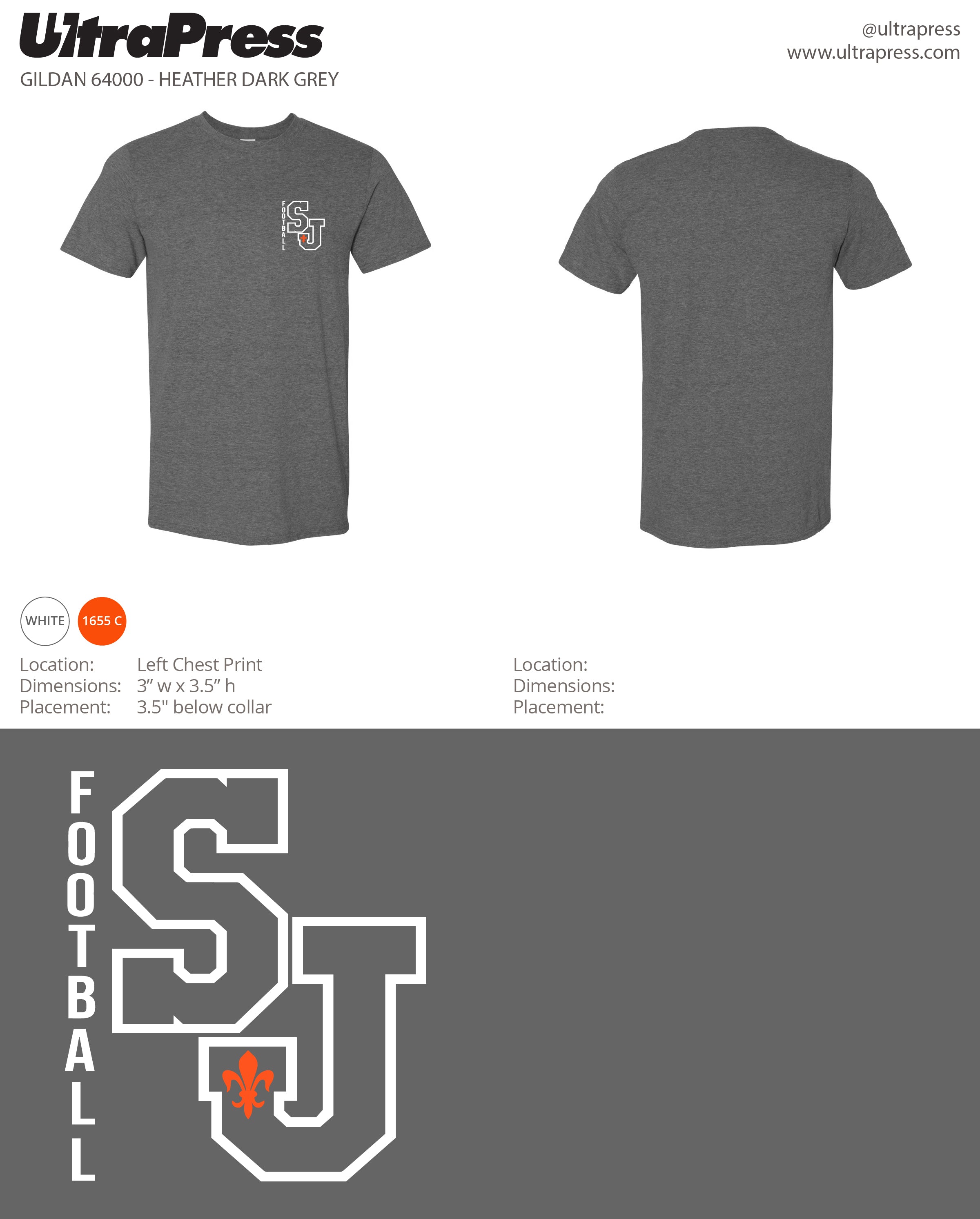 UP-SP-67109 SJ Football Parents Shirt - 100 Min Qty (BULK)