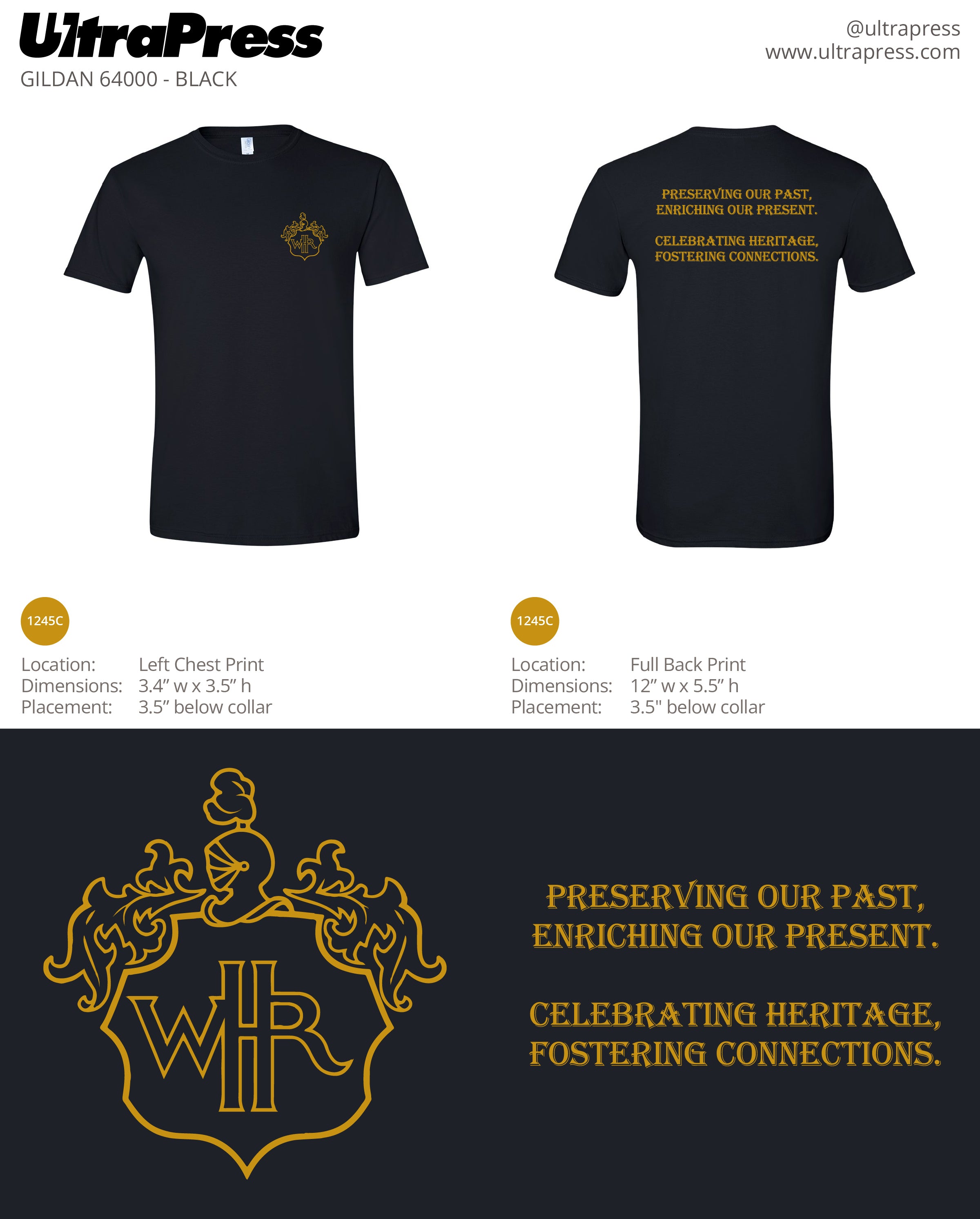 UP-SP-67113 WHR Logo (Black) - 100 Min Qty (Bulk)