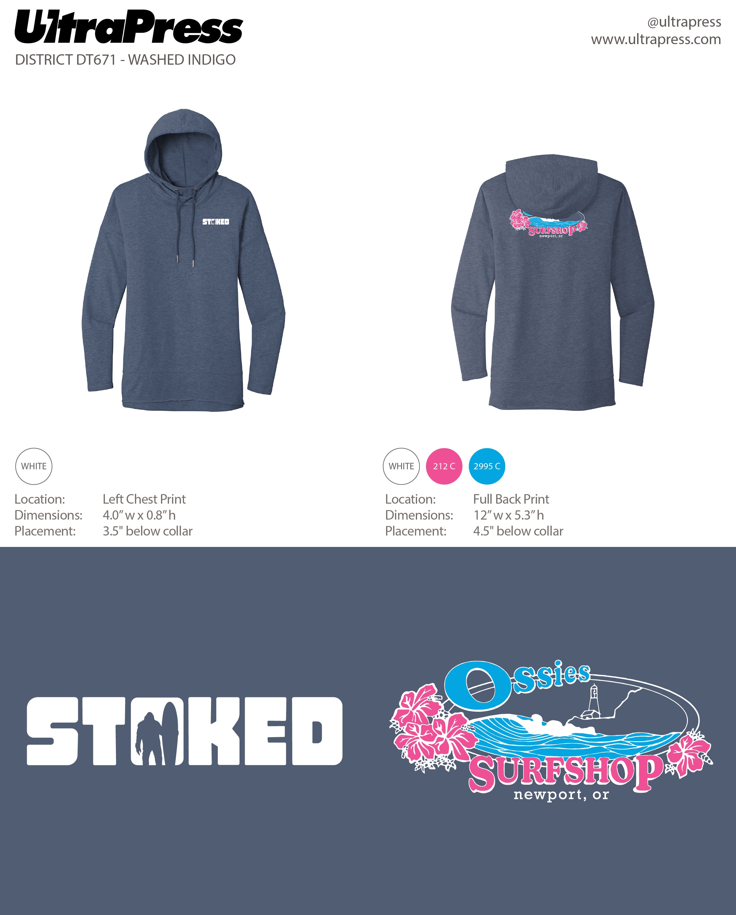 UP-SP-67162 Ossies Floral Lighthouse Fleece Ladies - 48 Min Qty (BULK)