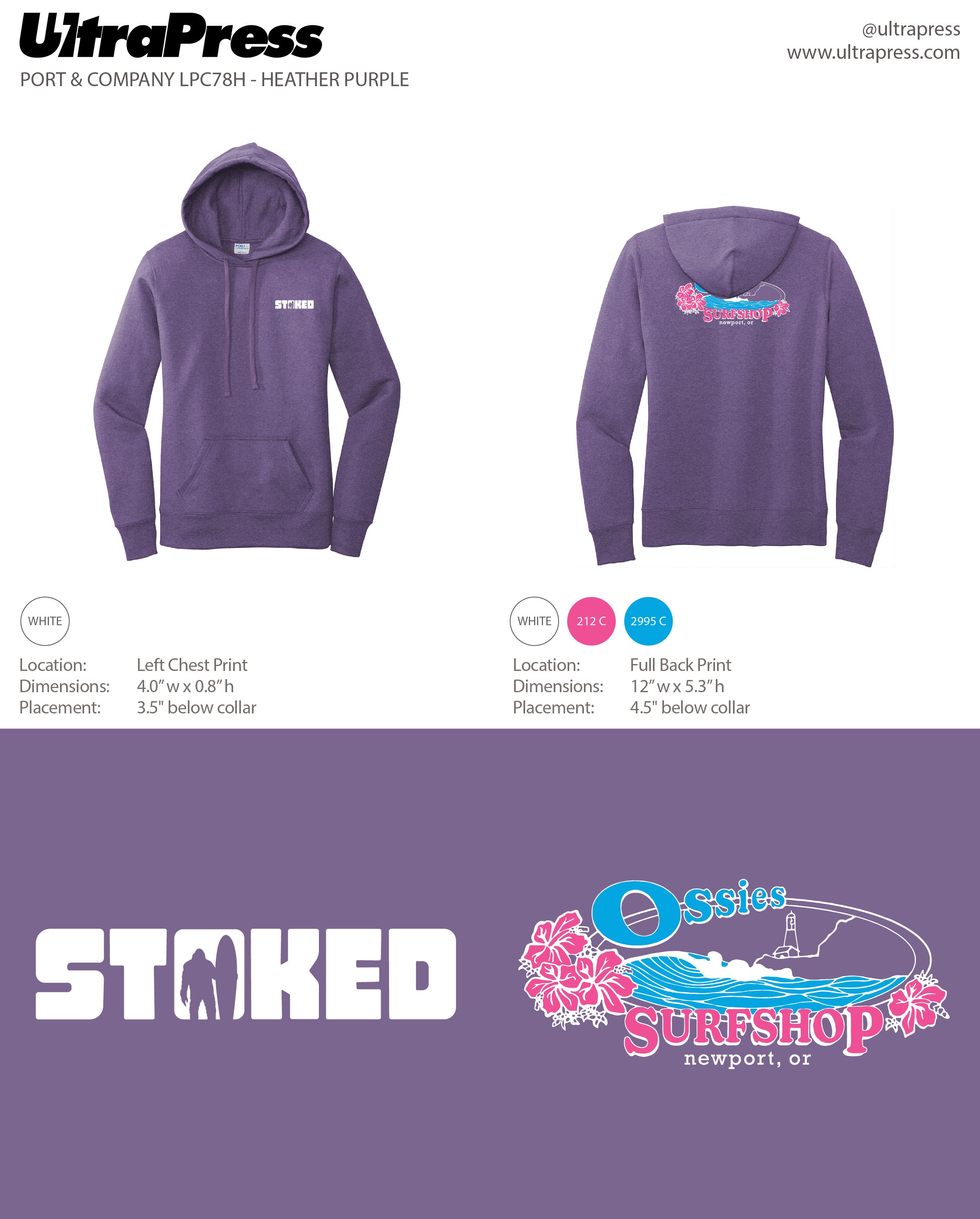 UP-SP-67162 Ossies Floral Lighthouse Fleece Ladies - 48 Min Qty (BULK)