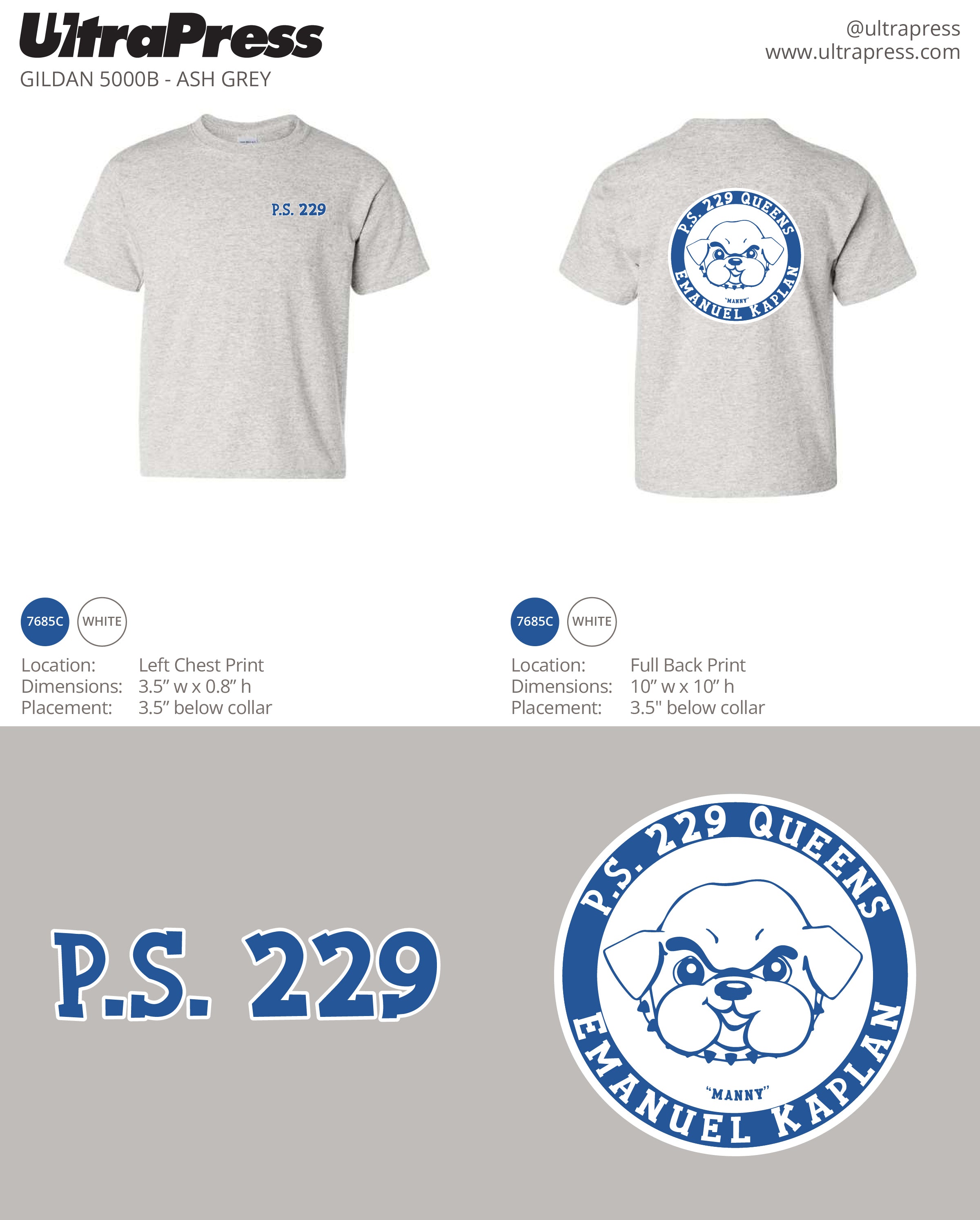 UP-SP-67230 P.S. 229 PTA Shirts (Bulk)