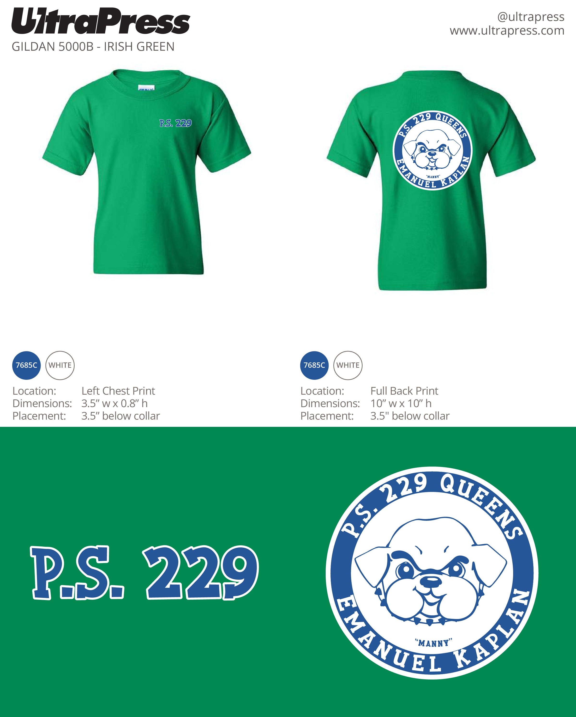 UP-SP-67230 P.S. 229 PTA Shirts (Bulk)