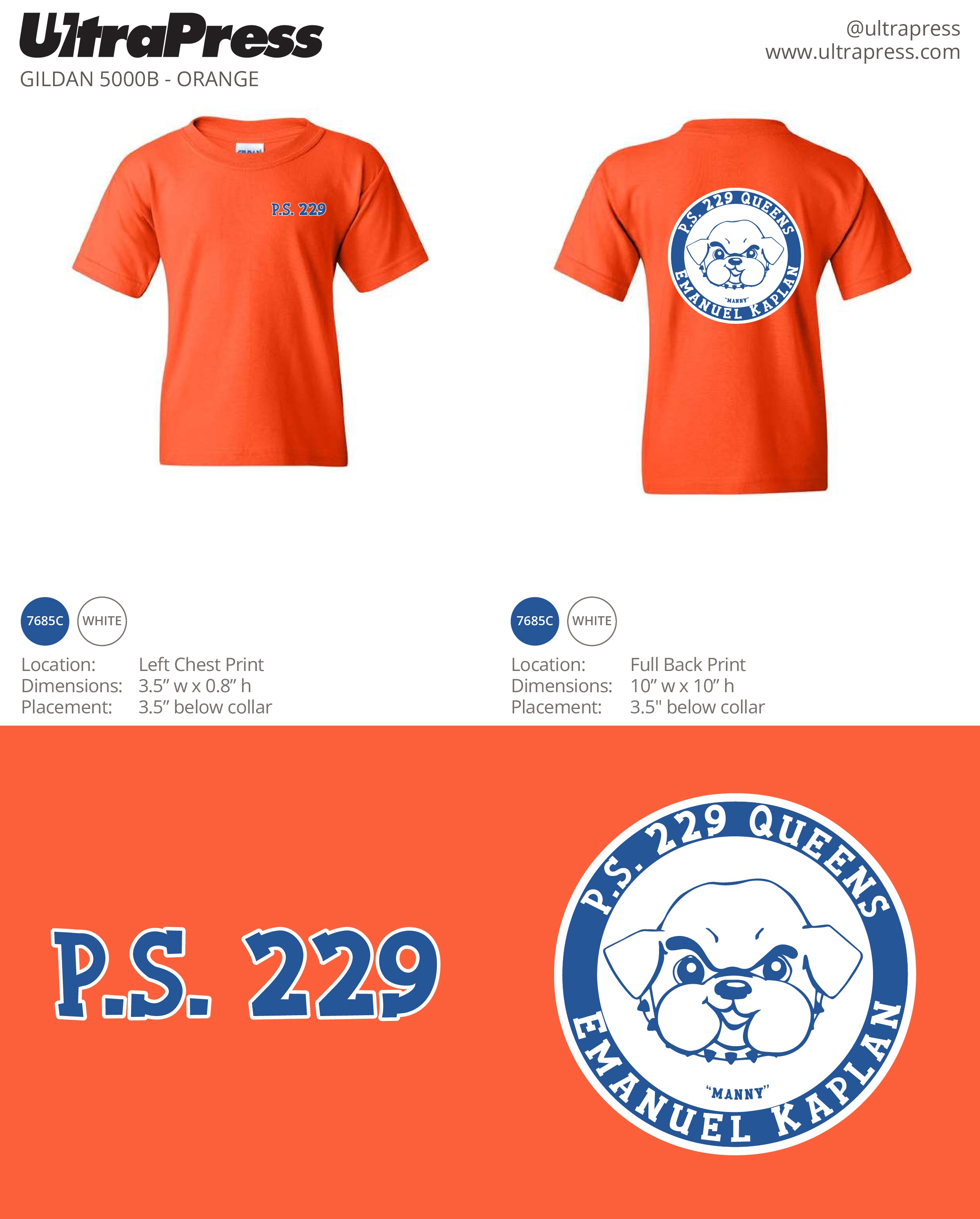 UP-SP-67230 P.S. 229 PTA Shirts (Bulk)